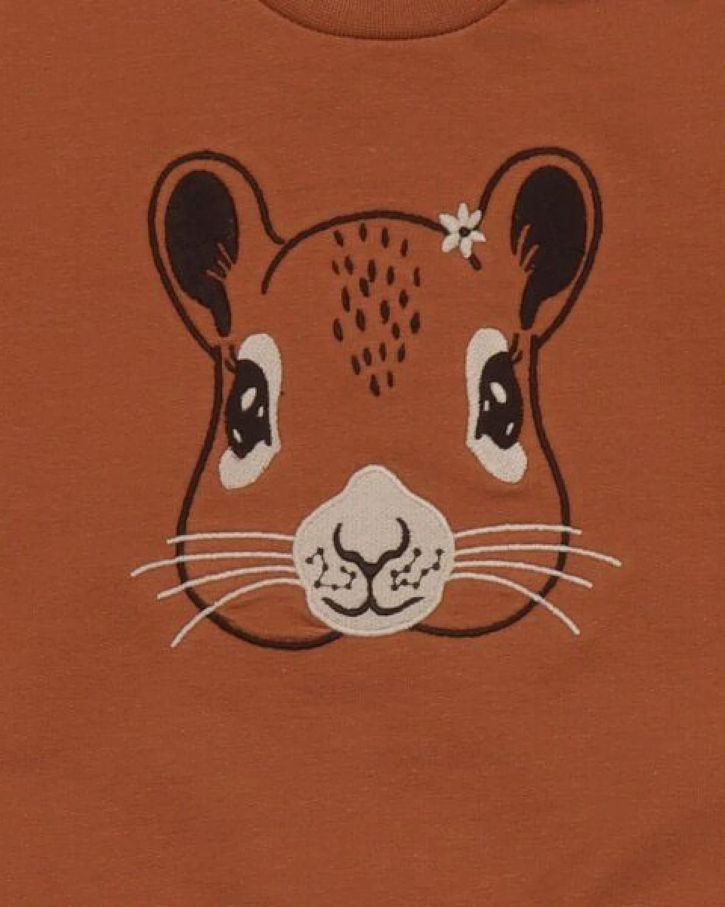 Kinder Sweatshirt GOTS-zertifiziert aus Bio-Baumwolle braun mit Eichhörnchen-Motiv „Tiny Squirrels“ – Walkiddy – Ansicht 3