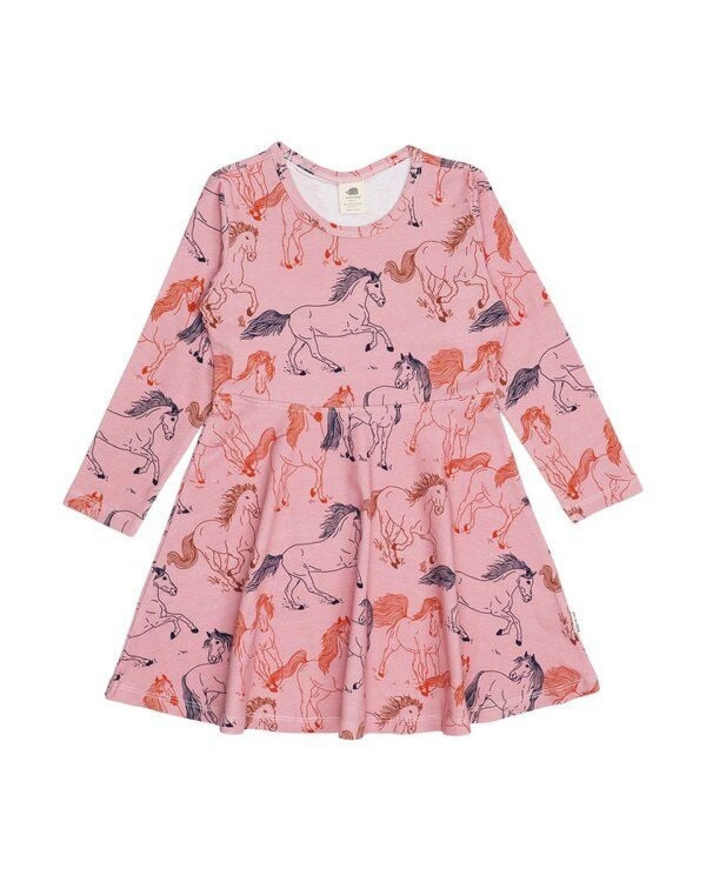 Kleinkinder Langarmkleid Winds Path aus Baumwolle mit Elasthan – bequemes Walkiddy Kleid für Alltag, Kita, Feste & Familienfeiern, ideal zum Drehen, Tanzen und Wohlfühlen – Ansicht 2