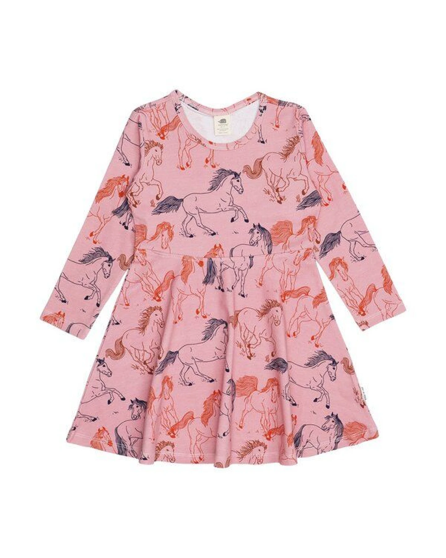 Kleinkinder Langarmkleid Winds Path aus Baumwolle mit Elasthan – bequemes Walkiddy Kleid für Alltag, Kita, Feste & Familienfeiern, ideal zum Drehen, Tanzen und Wohlfühlen – Ansicht 2