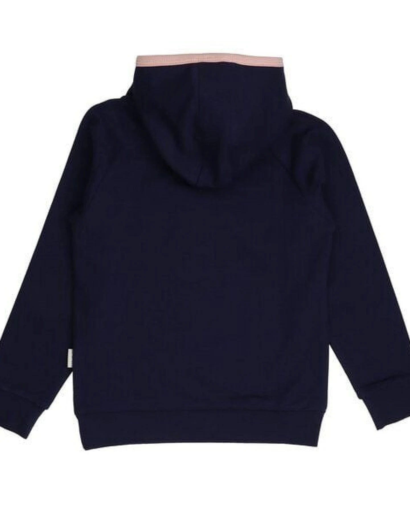 Kinder Kapuzensweatshirt GOTS-zertifiziert aus Bio-Baumwolle dunkelblau mit Pferde-Motiv – Walkiddy – Ansicht 4
