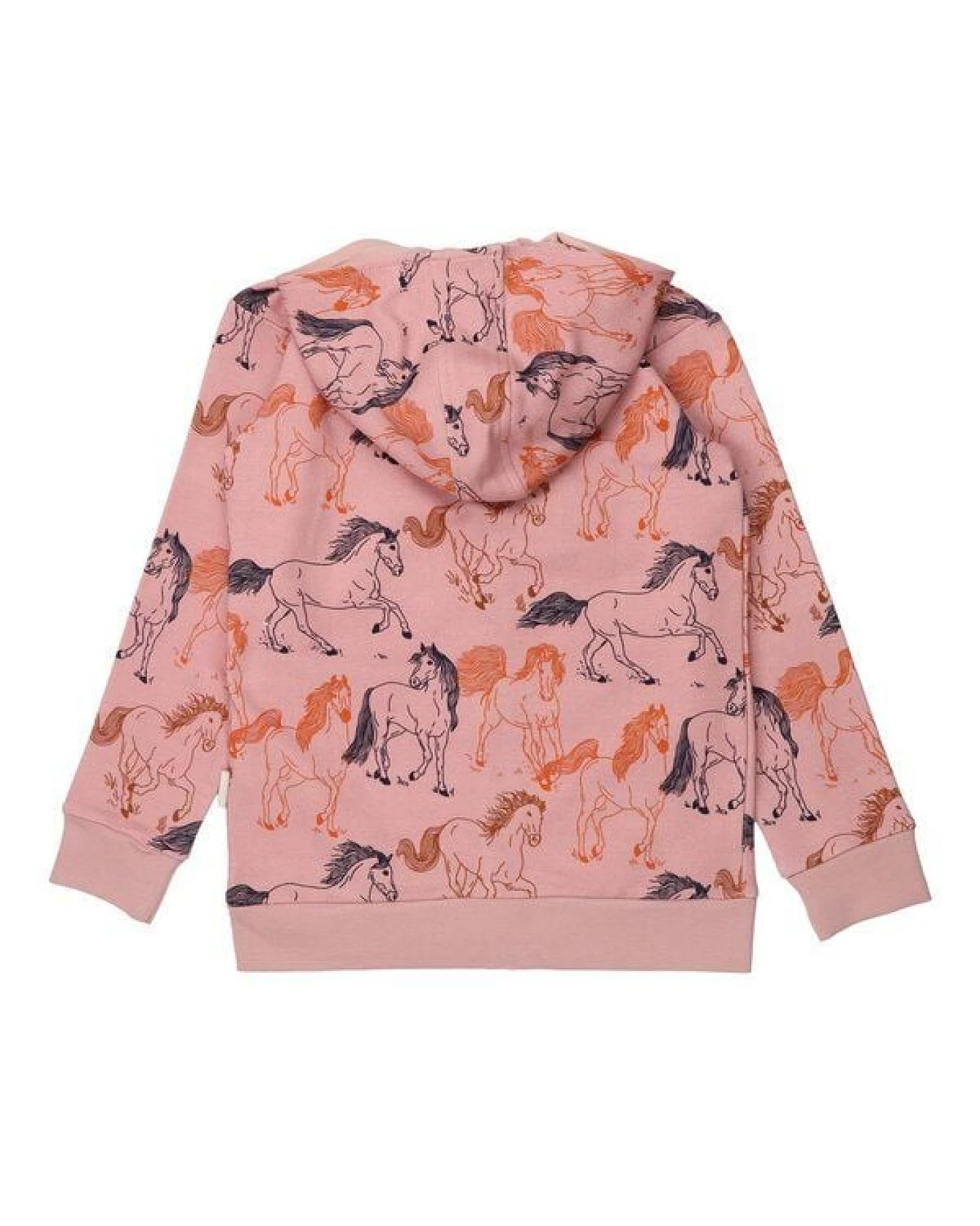 Kinder Sweatjacke Bio-Baumwolle GOTS "Wind's Path" rosa – vegane Walkiddy Kapuzenjacke, kuschelig weich und fair produziert für Alltag, Kita und Outdoor-Abenteuer – Ansicht 3