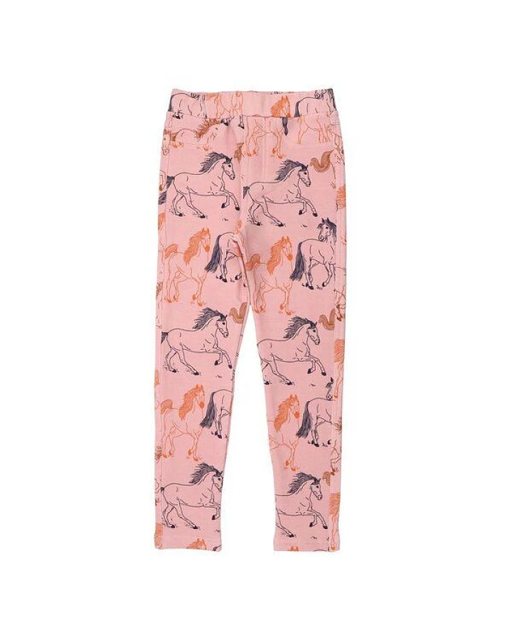 Kinder Leggings Sweat Bio-Baumwolle GOTS Wind's Path von Walkiddy, warme Schlupfhose mit weichem Innenfutter, dehnbarem Bund, alltagstauglich, nachhaltig produziert für aktive Kinder