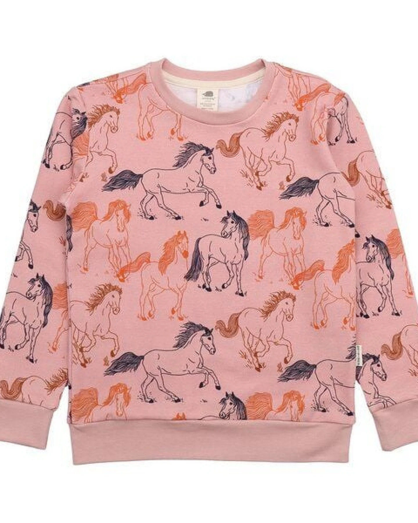 Sweatshirt Kinder Bio-Baumwolle Wind´s Path rosa GOTS zertifiziert kuscheliges Walkiddy Sweatshirt innen weich hautfreundlich vegan nachhaltige Kinder Mode für Alltag Kita Schule – Ansicht 3