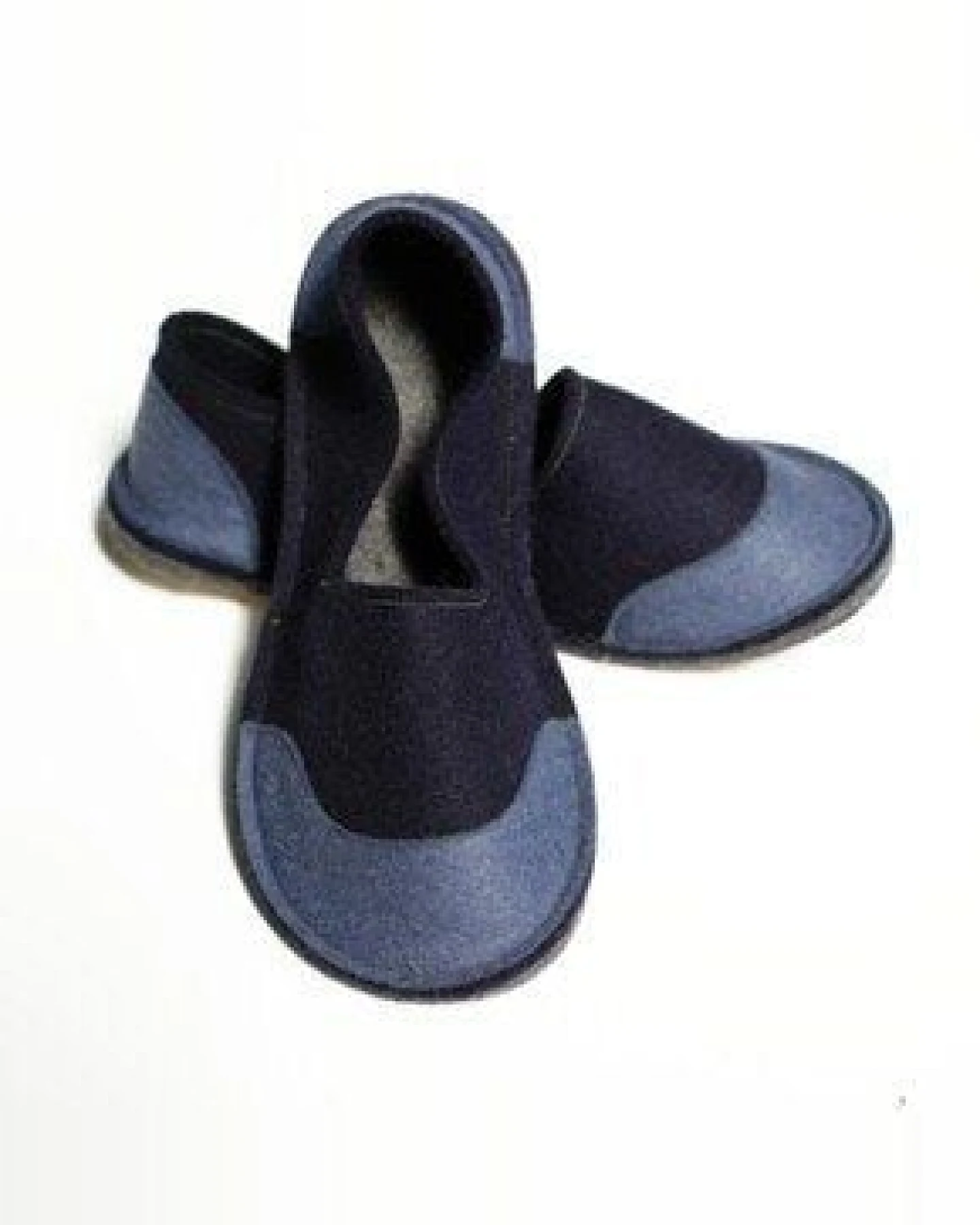 Ursanina Hausschuhe aus Filz - Navy – Ansicht 2