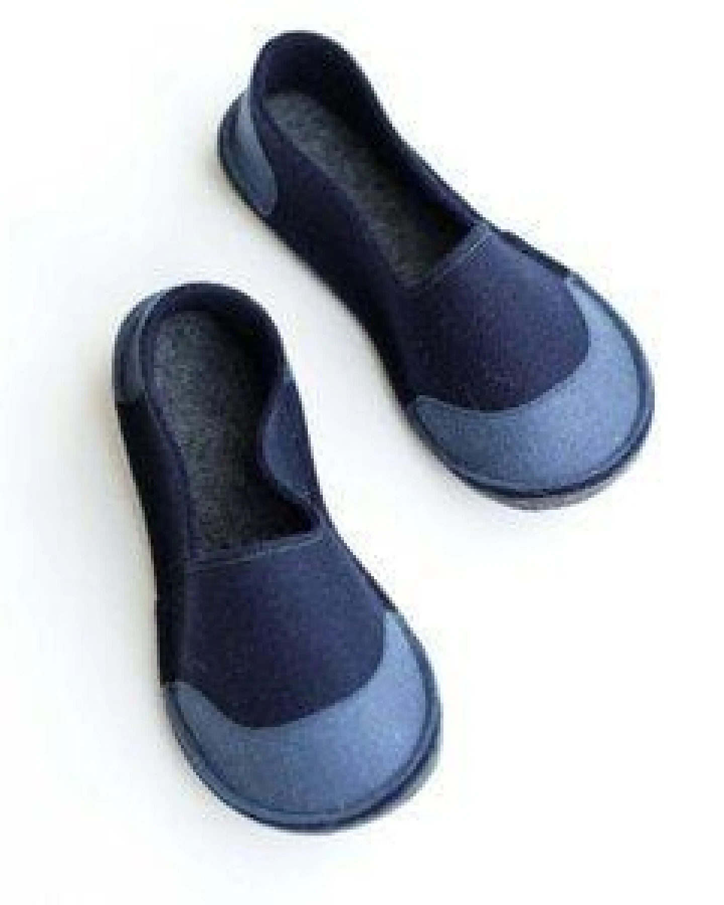 Ursanina Hausschuhe aus Filz - Navy – Ansicht 3