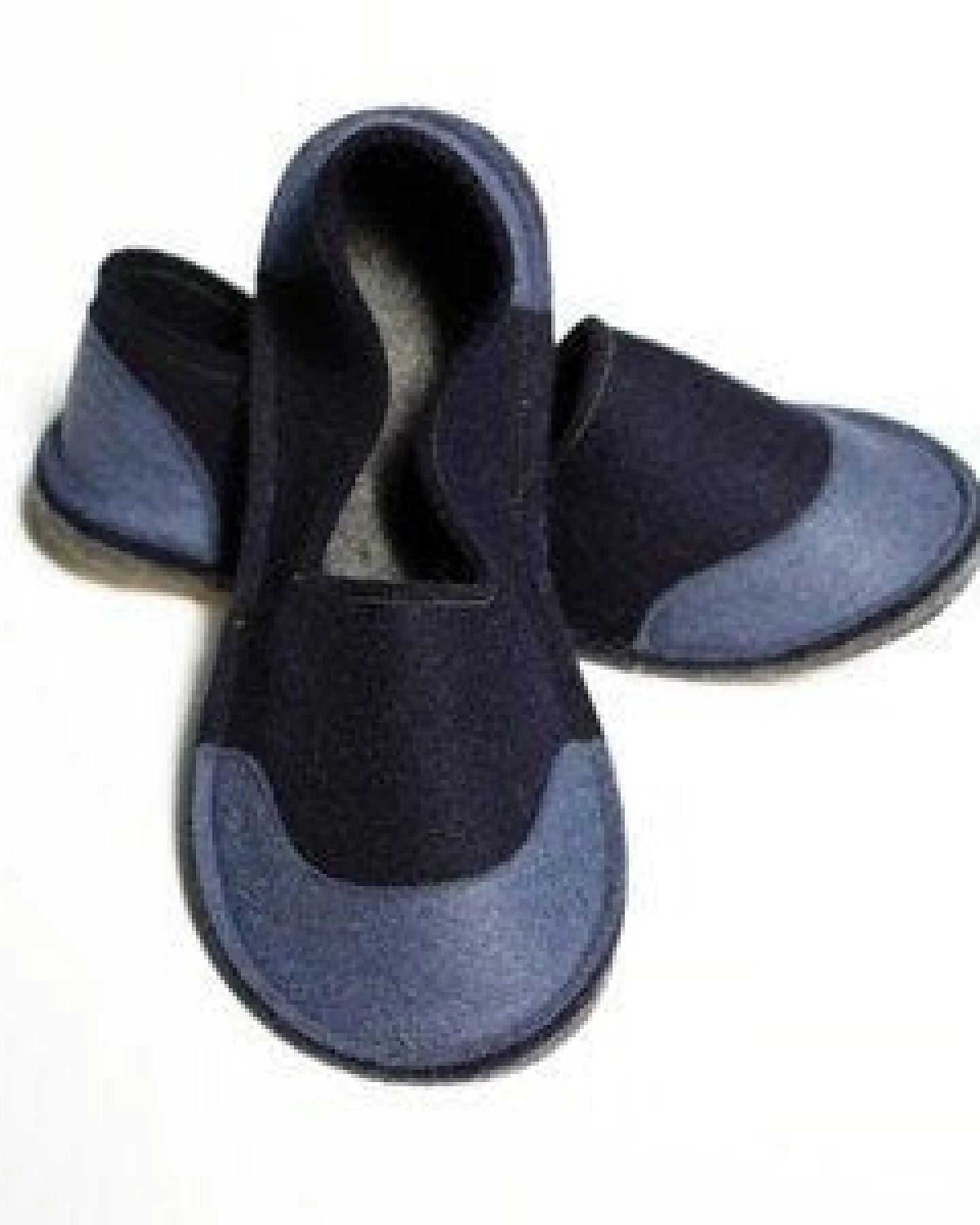 Ursanina Hausschuhe aus Filz - Navy – Ansicht 2