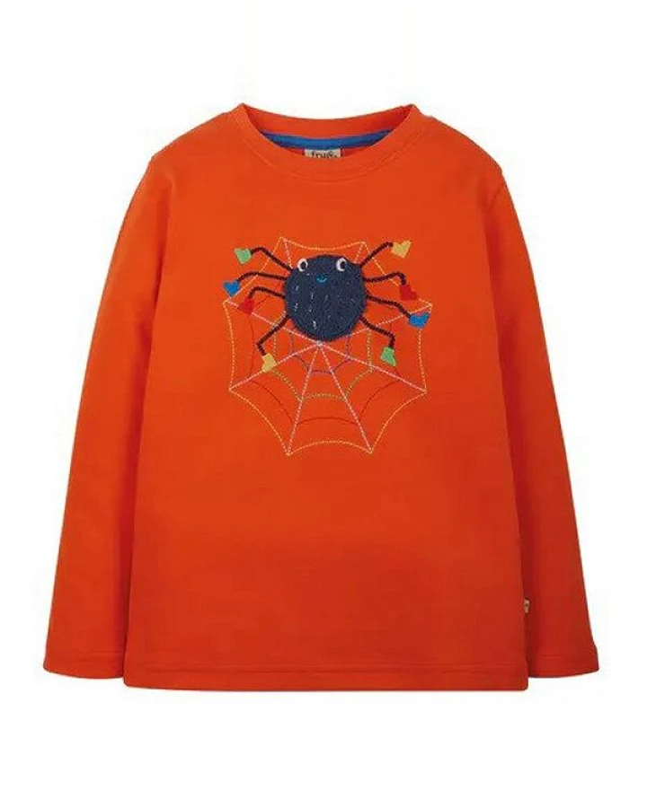 Frugi Langarmshirt Spider in orange