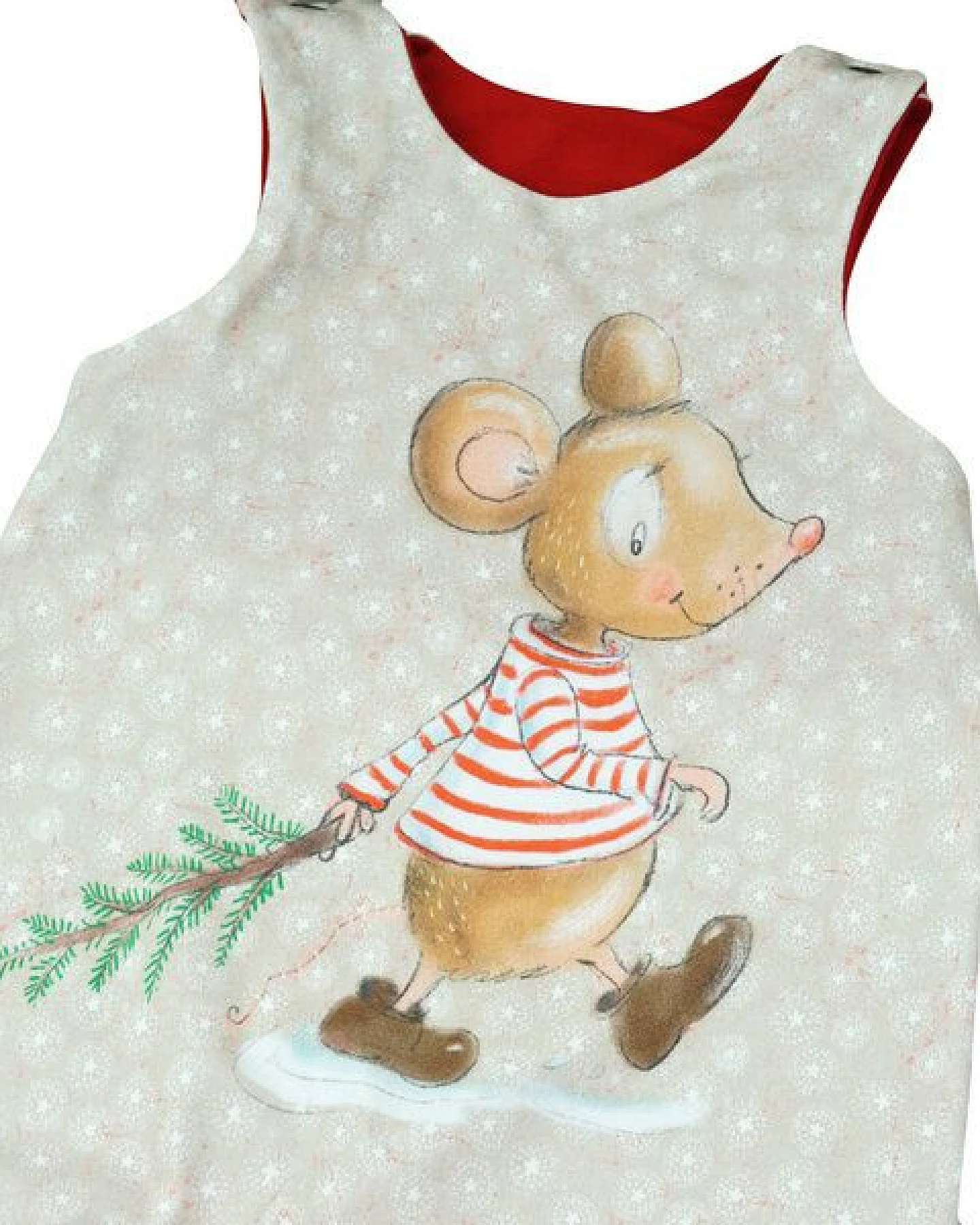 Sternchenwolke BIO Strampler "Weihnachtsmaus" – Ansicht 2