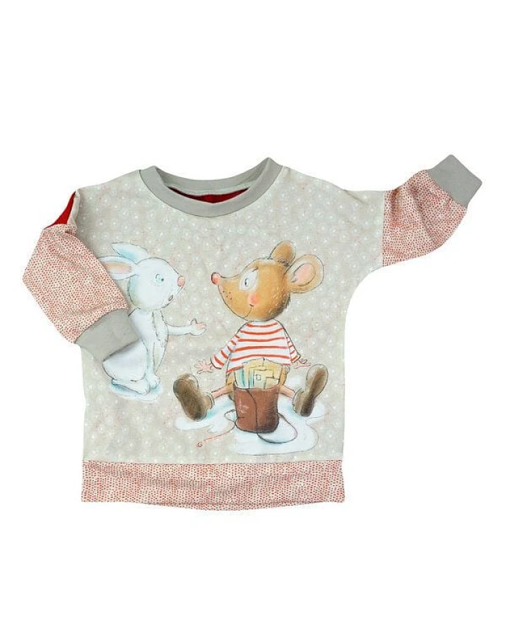 Sternchenwolke BIO Langarmshirt "Weihnachtsmaus"