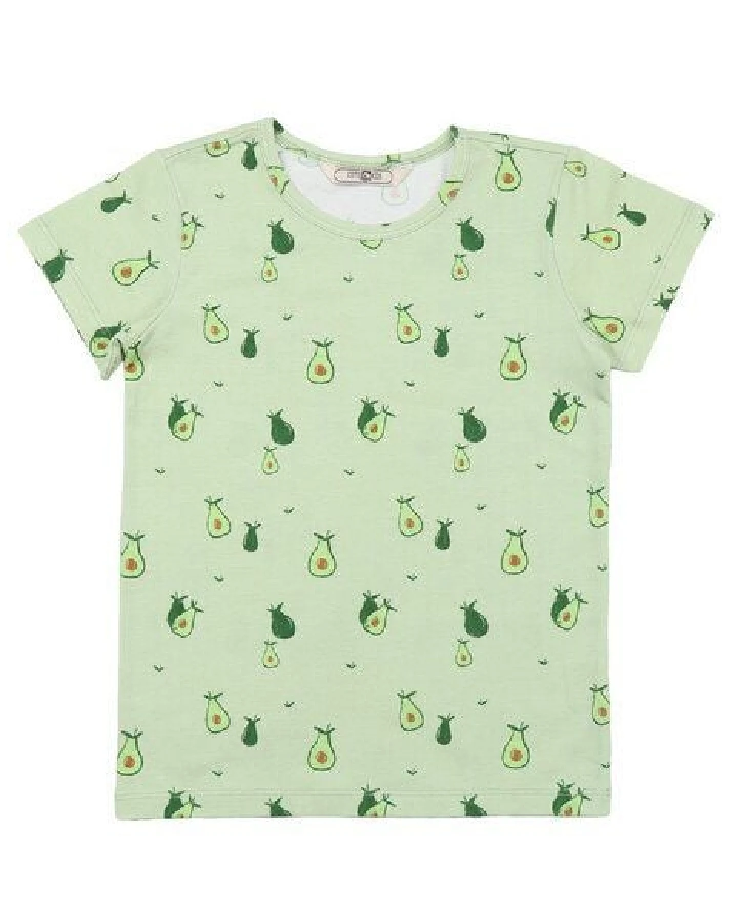 Cotokids Baby T-Shirt Bio-Baumwolle „Avocado 13“ natur, Kurzarmshirt mit fruchtigem Print von Walkiddy, weicher Jersey für Babys, hautfreundlich, elastisch & nachhaltig gefertigt – Ansicht 3