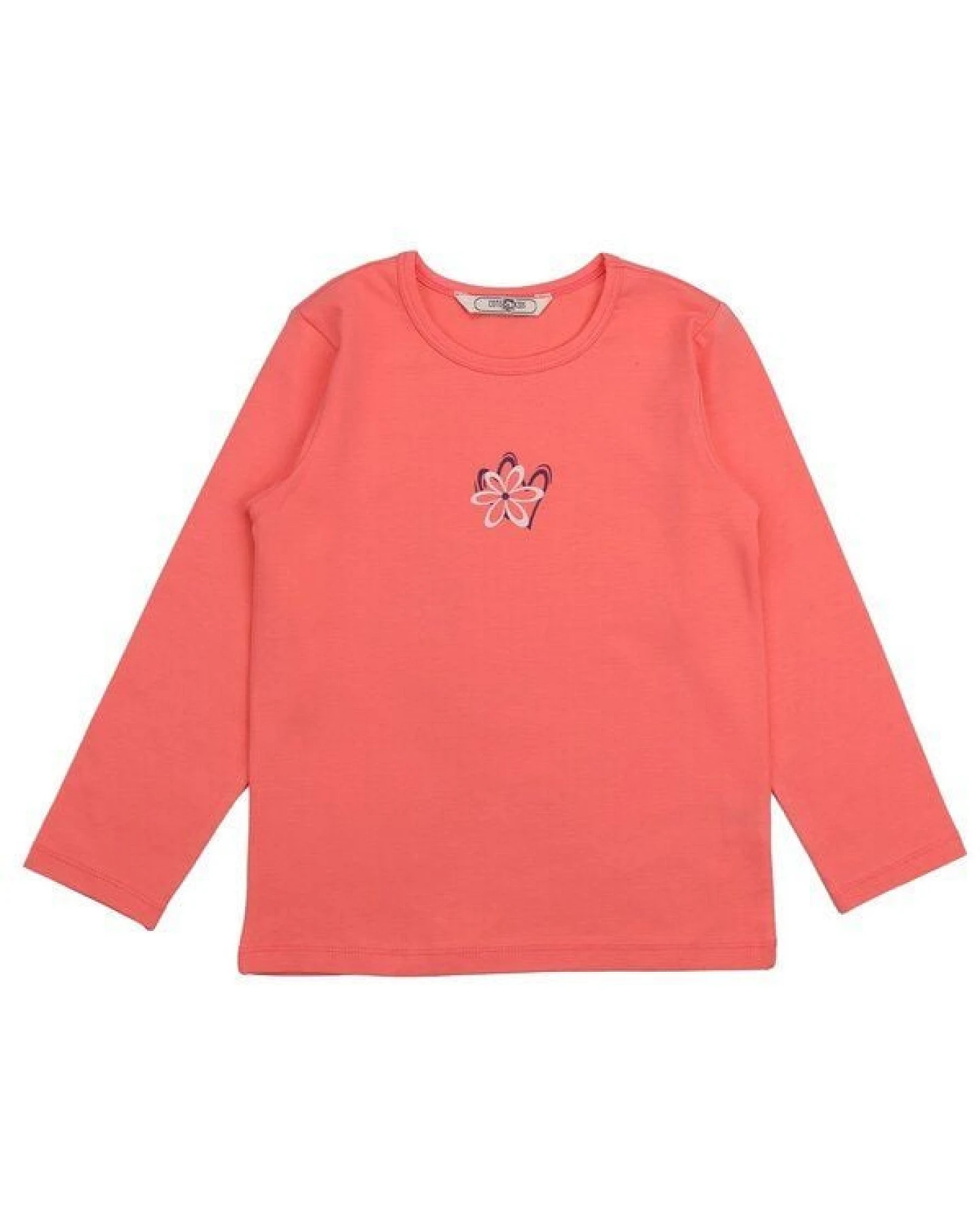 Cotokids Kinder Langarmshirt – Koralle, bequem & weich, schlichtes Motiv – Ansicht 2