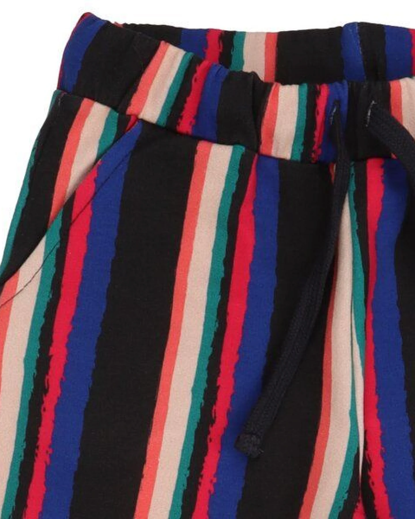 Cotokids Kinder Hose weit geschnitten GOTS-zertifiziert aus Bio-Baumwolle mit bunten Streifen – Walkiddy – Ansicht 3