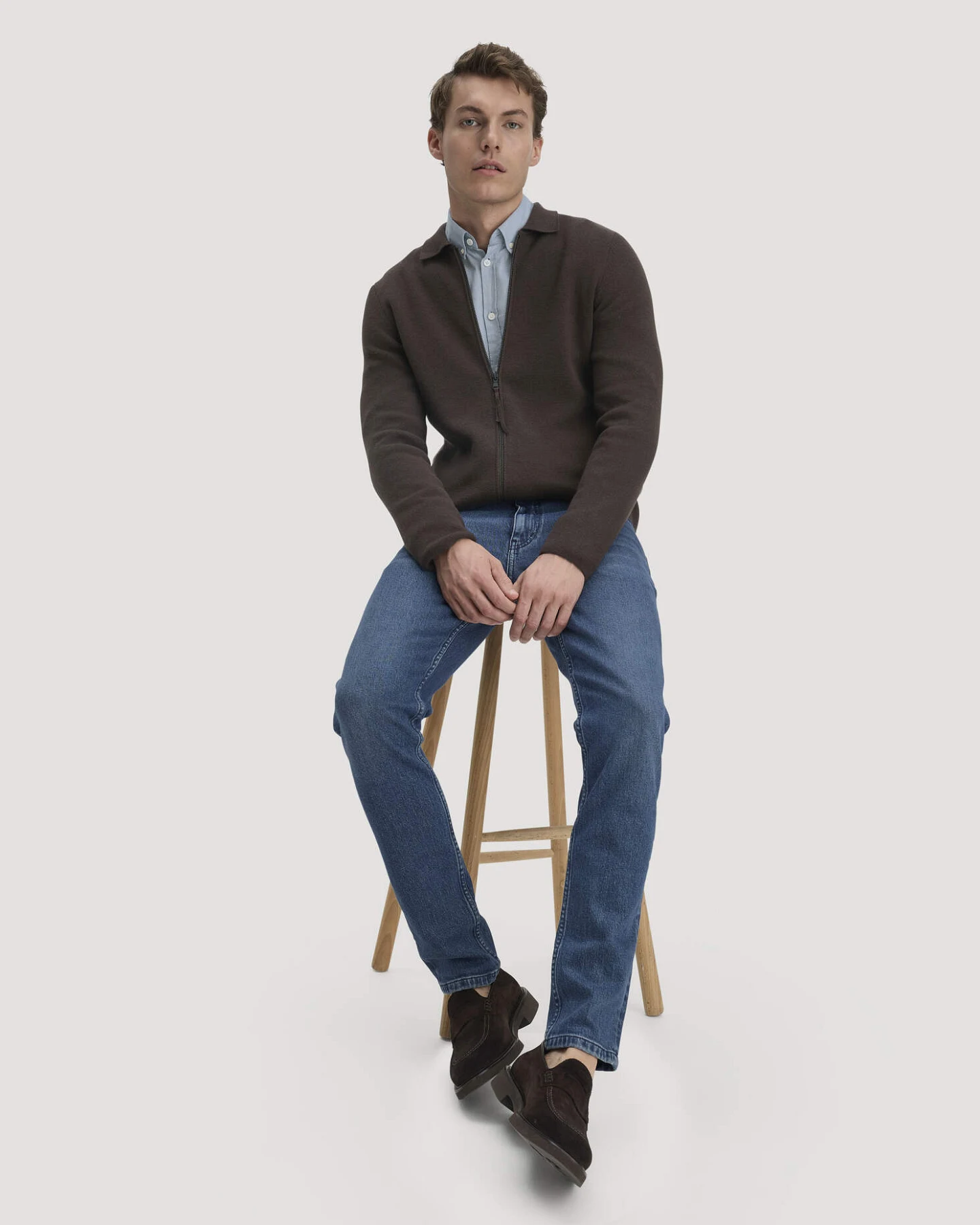 hessnatur Herren Jeans JASPER Slim aus Bio-Denim - blau - Größe 32/34 – Ansicht 4