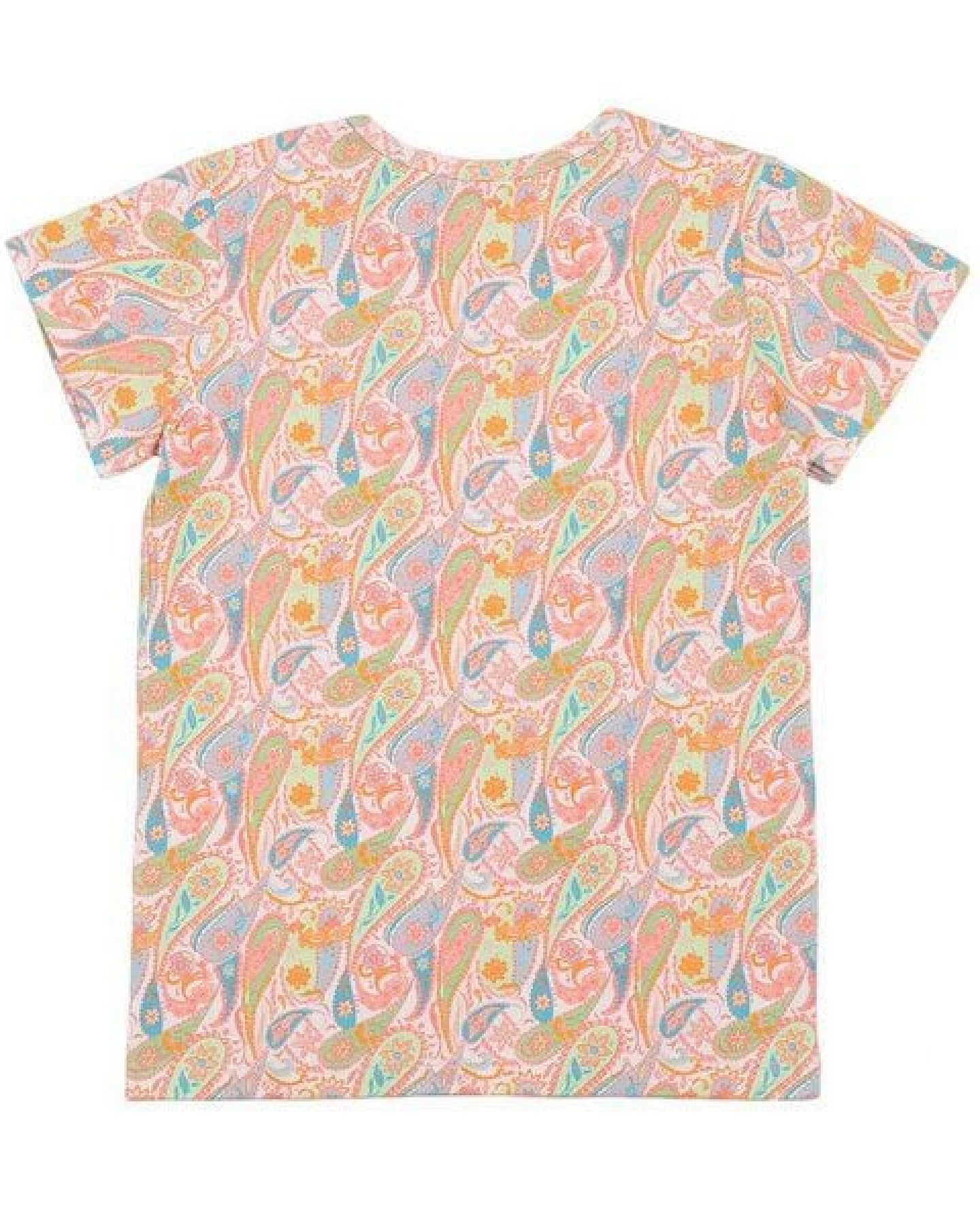 Cotokids Kinder T-Shirt GOTS-zertifiziert aus Bio-Baumwolle mit buntem Paisley-Muster – Walkiddy – Ansicht 3