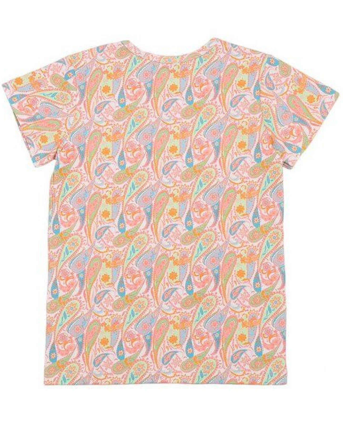 Cotokids Kinder T-Shirt GOTS-zertifiziert aus Bio-Baumwolle mit buntem Paisley-Muster – Walkiddy – Ansicht 3