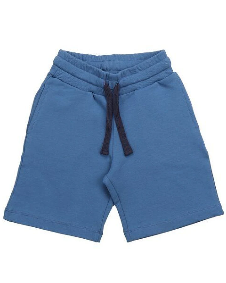 Cotokids Kinder Shorts GOTS-zertifiziert aus Bio-Baumwolle, dunkelblau, elastischer Bund mit Kordelzug – Walkiddy, weich & alltagstauglich