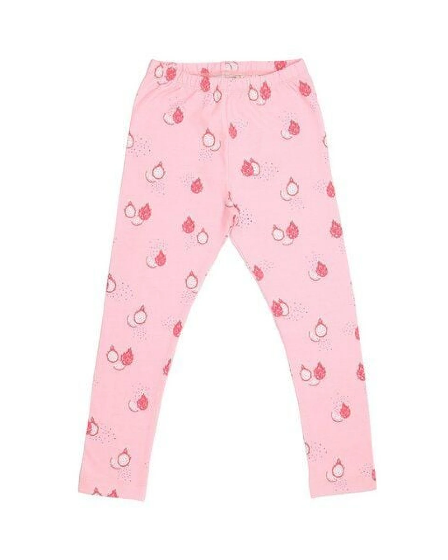 Cotokids Kinderleggings – Rosa, Drachenfrucht-Motiv – Ansicht 4