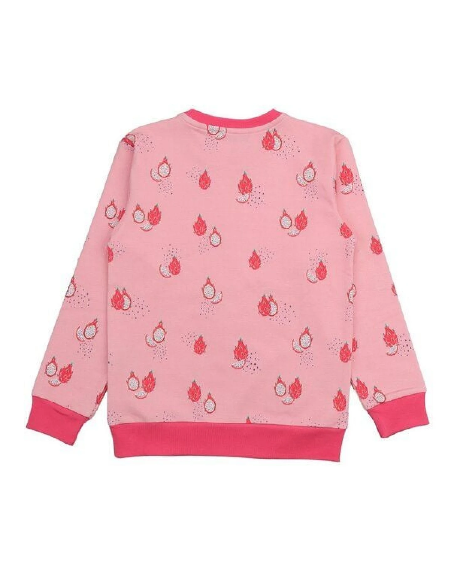Cotokids Kinder Sweatshirt Baumwolle, Rosa, Drachenfrucht-Muster, Walkiddy – Ansicht 4