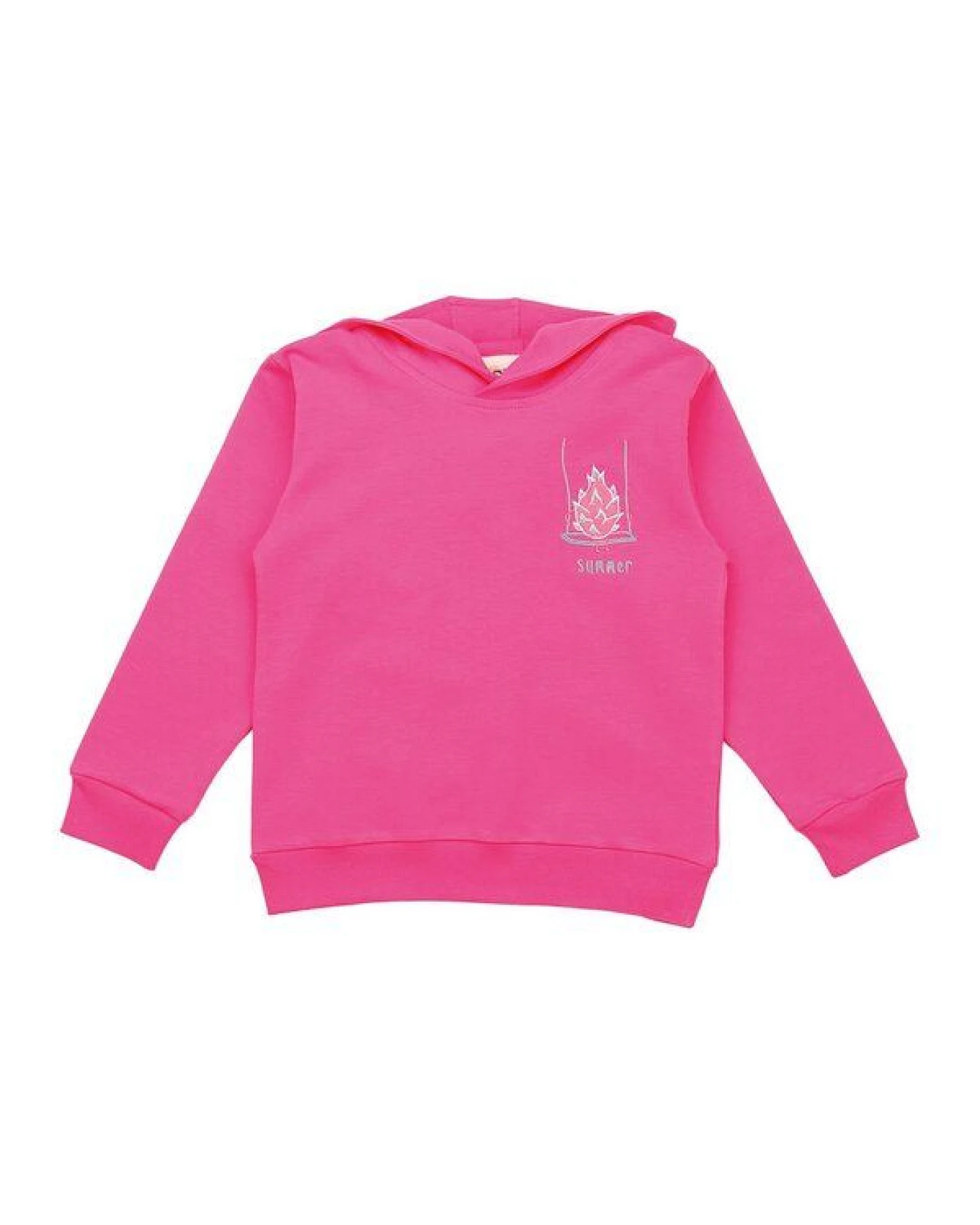 Cotokids Kinder Sweatshirt GOTS-zertifiziert Bio-Baumwolle pink – kuscheliges Langarm Oberteil von Walkiddy – Ansicht 2