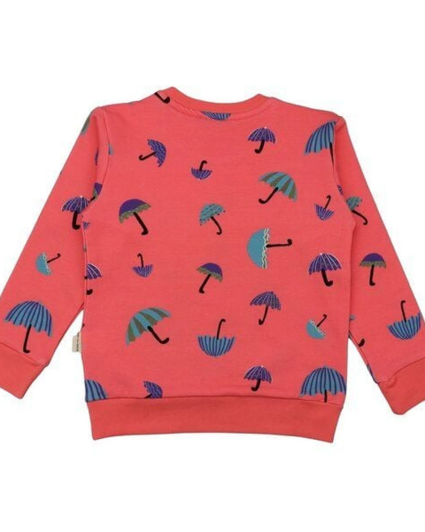 Cotokids Kinder Sweatshirt GOTS zertifiziert, Bio-Baumwolle, gestreift, „Flying Umbrella“, weich, bequemer Schnitt – Walkiddy – Ansicht 4