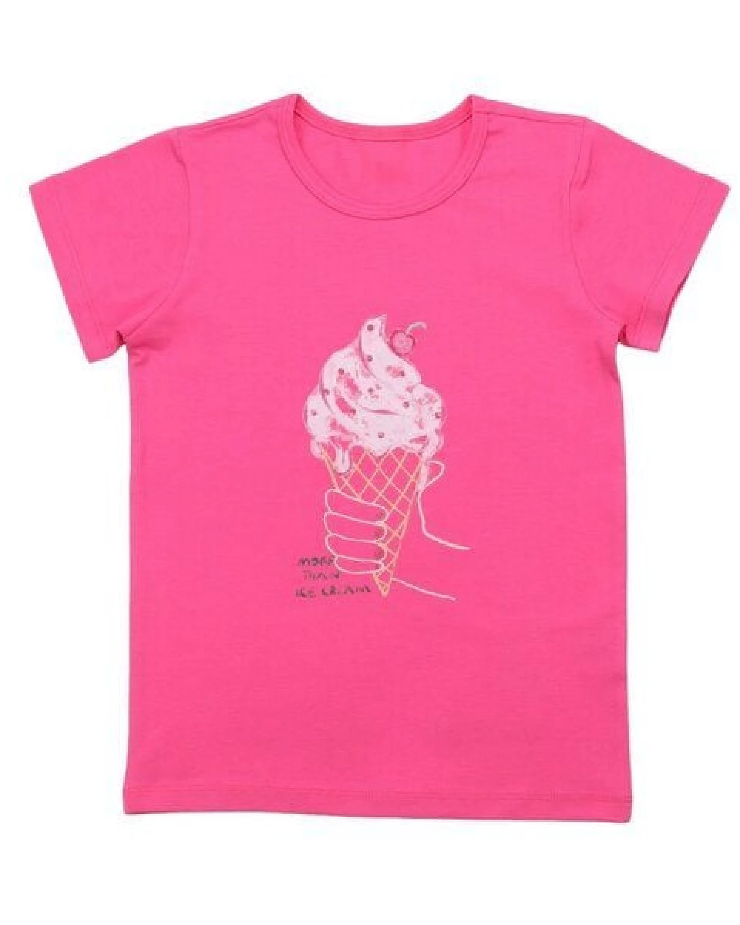 Cotokids Kinder T-Shirt GOTS zertifiziert, pink, Eiscreme-Print, Bio-Baumwolle, weich – Walkiddy – Ansicht 4
