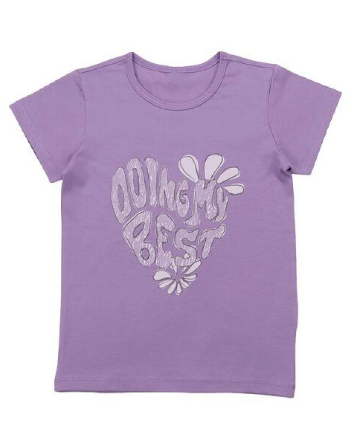 Cotokids Kinder T-Shirt – Helllila mit Motiv, Kurzarm, weich & bequem, sommerlich, gut kombinierbar