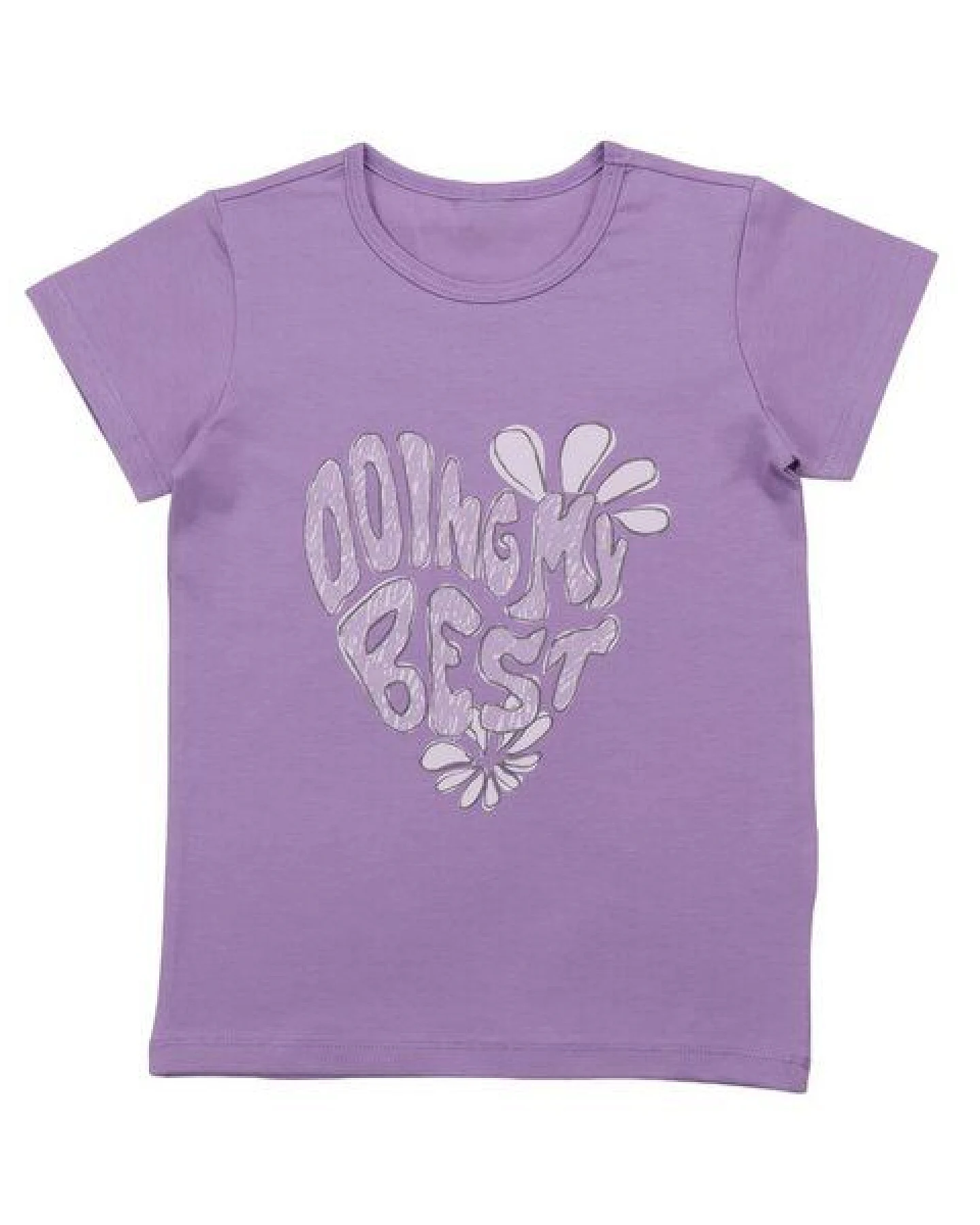 Cotokids Kinder T-Shirt – Helllila mit Motiv, Kurzarm, weich & bequem, sommerlich, gut kombinierbar – Ansicht 2