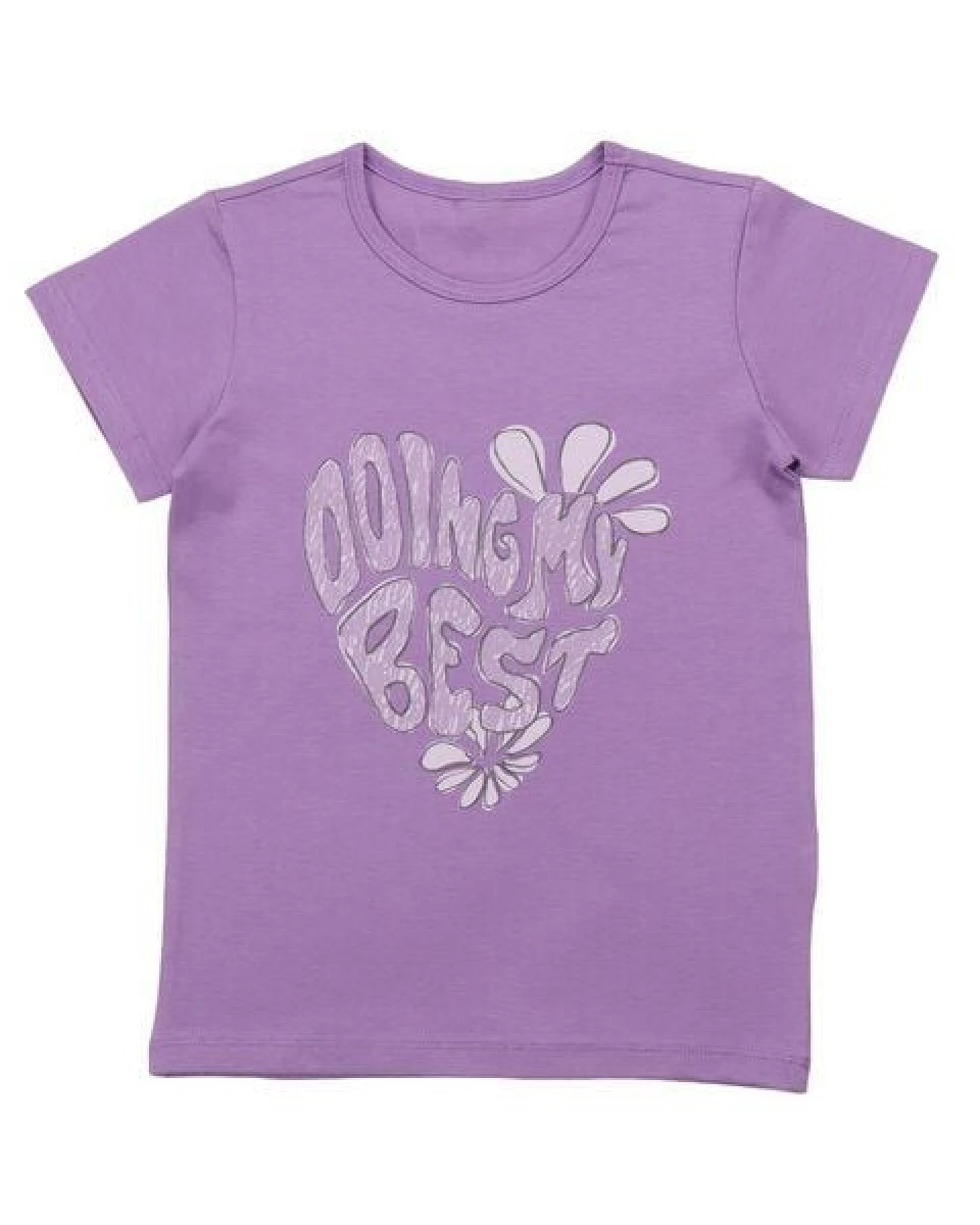 Cotokids Kinder T-Shirt – Helllila mit Motiv, Kurzarm, weich & bequem, sommerlich, gut kombinierbar – Ansicht 4