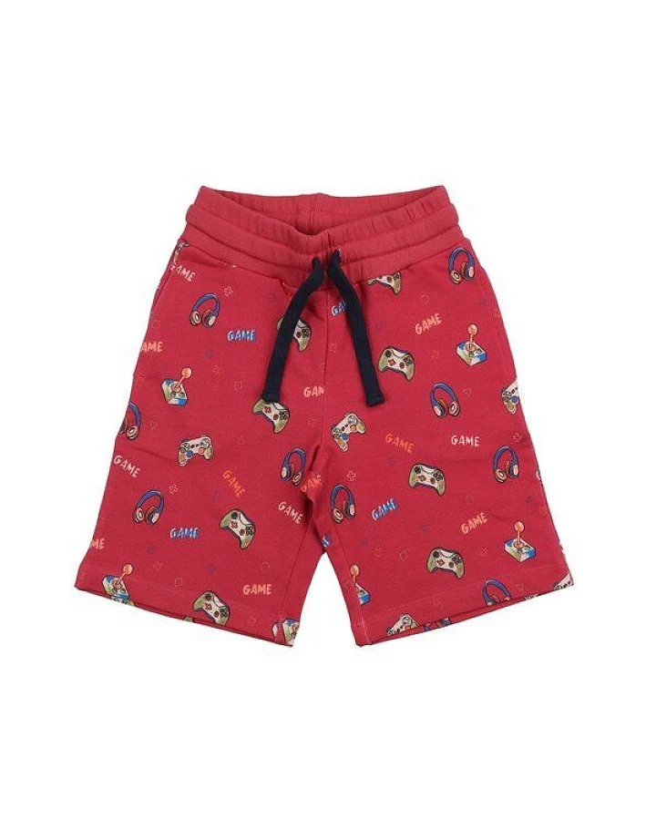 Cotokids Kinder Shorts Baumwolle, Rot, Allover-Muster, Walkiddy