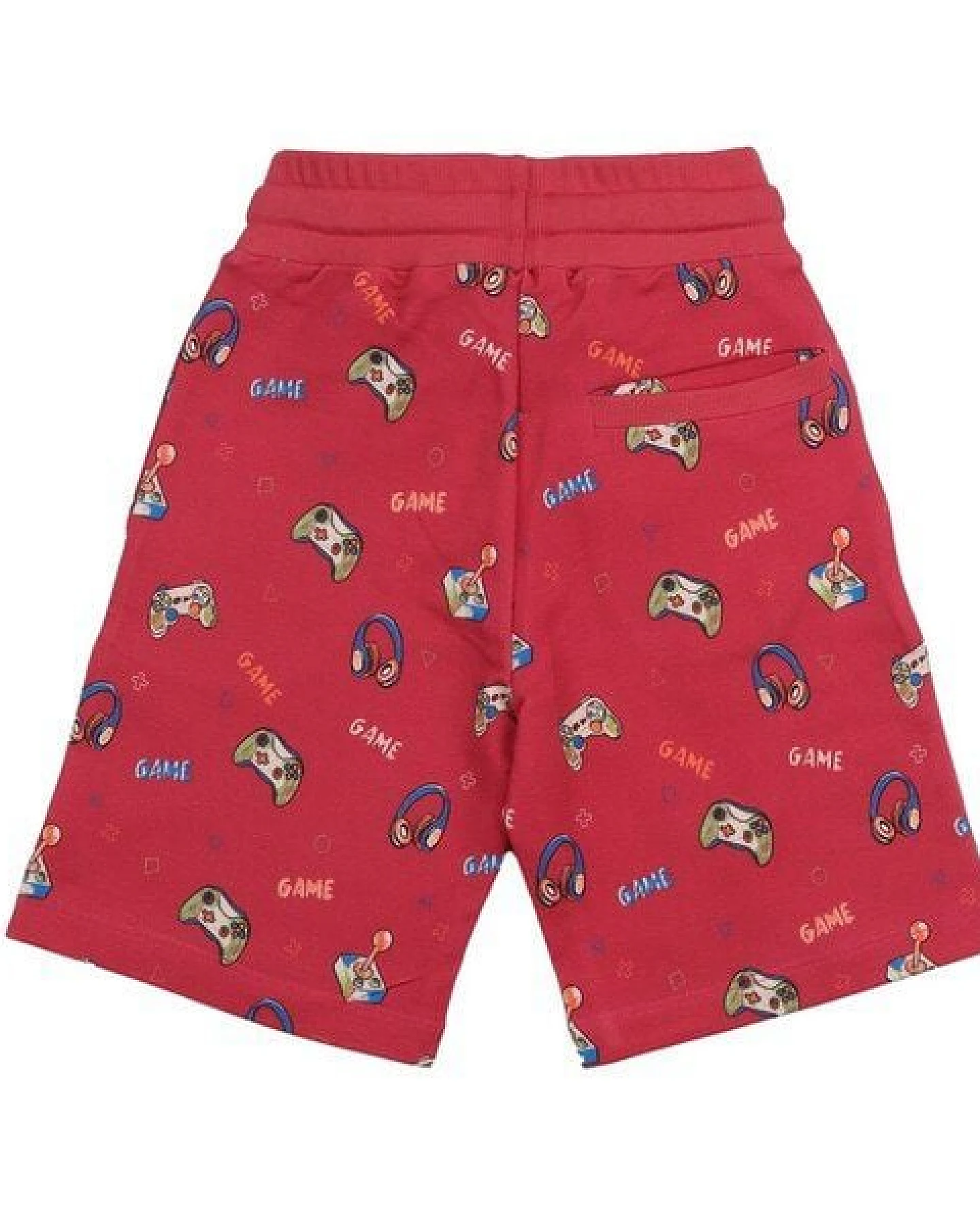 Cotokids Kinder Shorts Baumwolle, Rot, Allover-Muster, Walkiddy – Ansicht 4