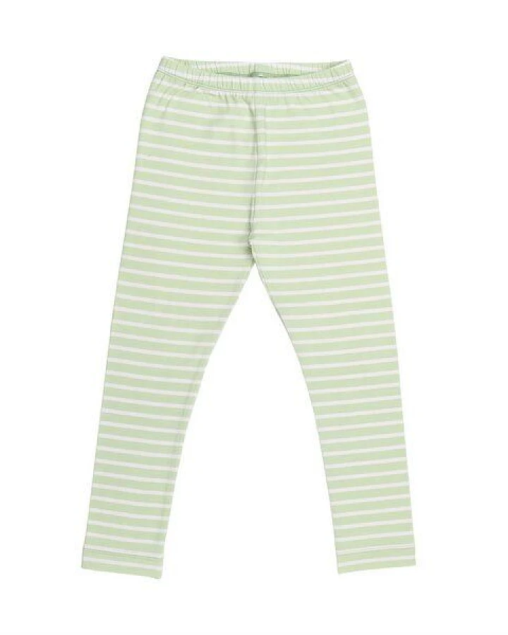 Cotokids Kinder Leggings – Hellgrün gestreift, elastischer Bund, weich & bequem, alltagstauglich, gut kombinierbar