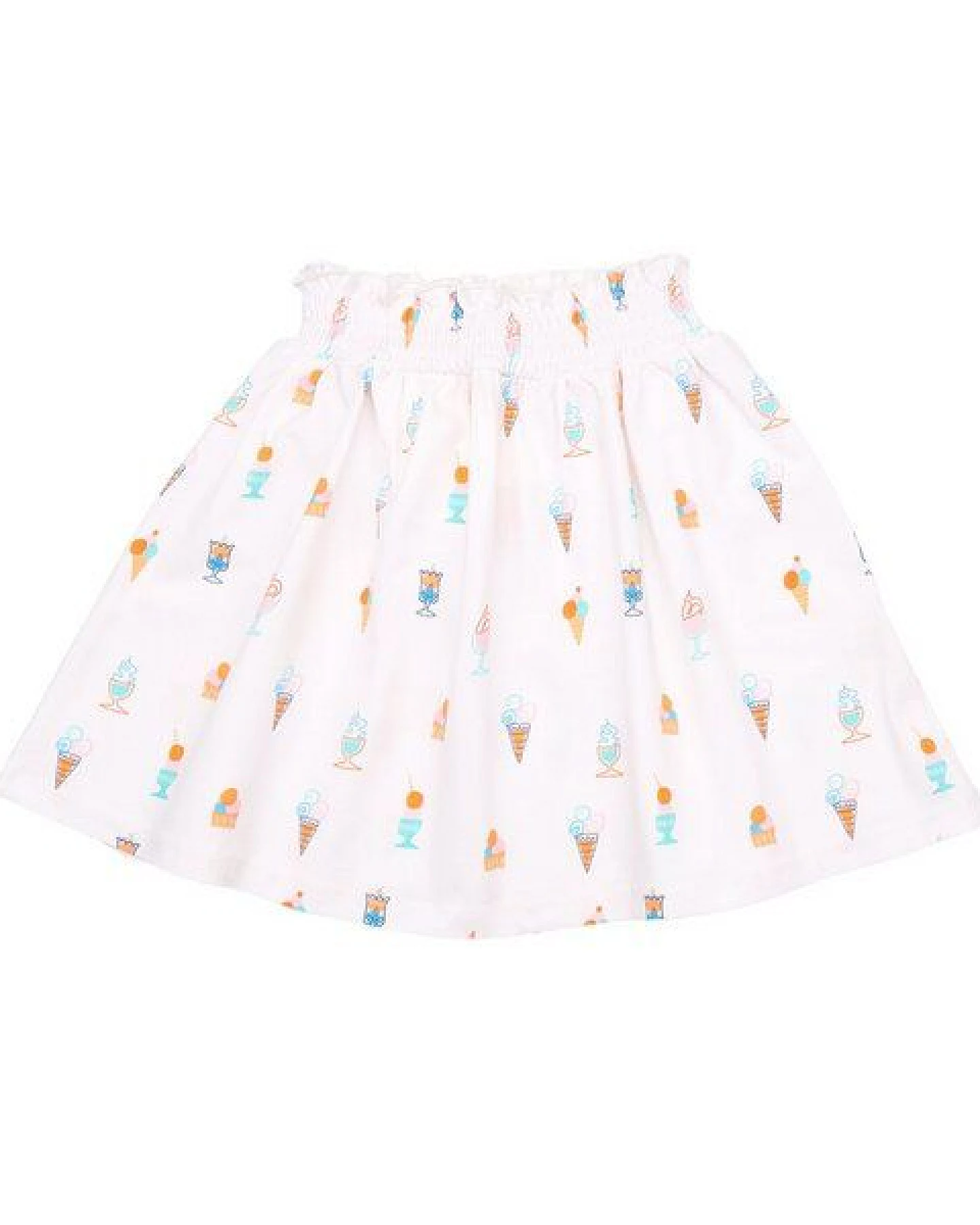 Cotokids Kinder Rock GOTS-zertifiziert aus Bio-Baumwolle creme mit Eis-Motiv – Walkiddy – Ansicht 2