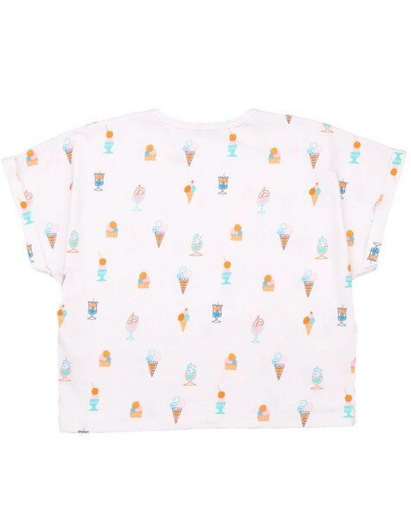 Kinder T-Shirt aus Bio-Baumwolle mit Eis-Motiv creme – Cotokids – Ansicht 3