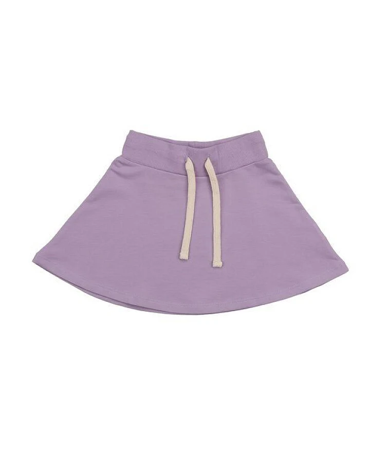 Cotokids Kinderrock GOTS zertifiziert, lila, Bio-Baumwolle, Kordelbund, weich & bequem – Walkiddy