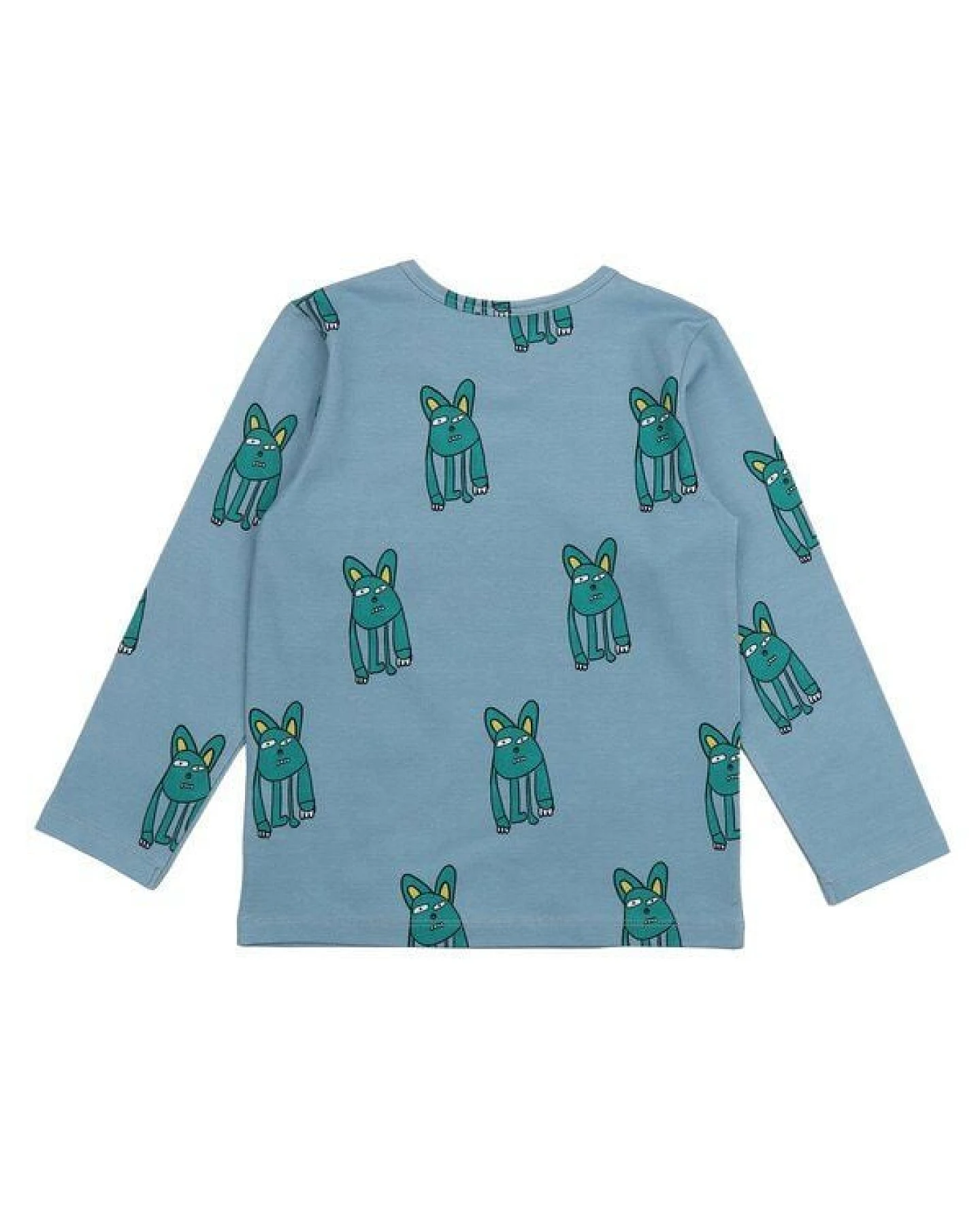 Cotokids Kinder Langarmshirt GOTS zertifiziert, Bio-Baumwolle, blau, Monster-Print, weich & bequem, Alltag – Walkiddy – Ansicht 4