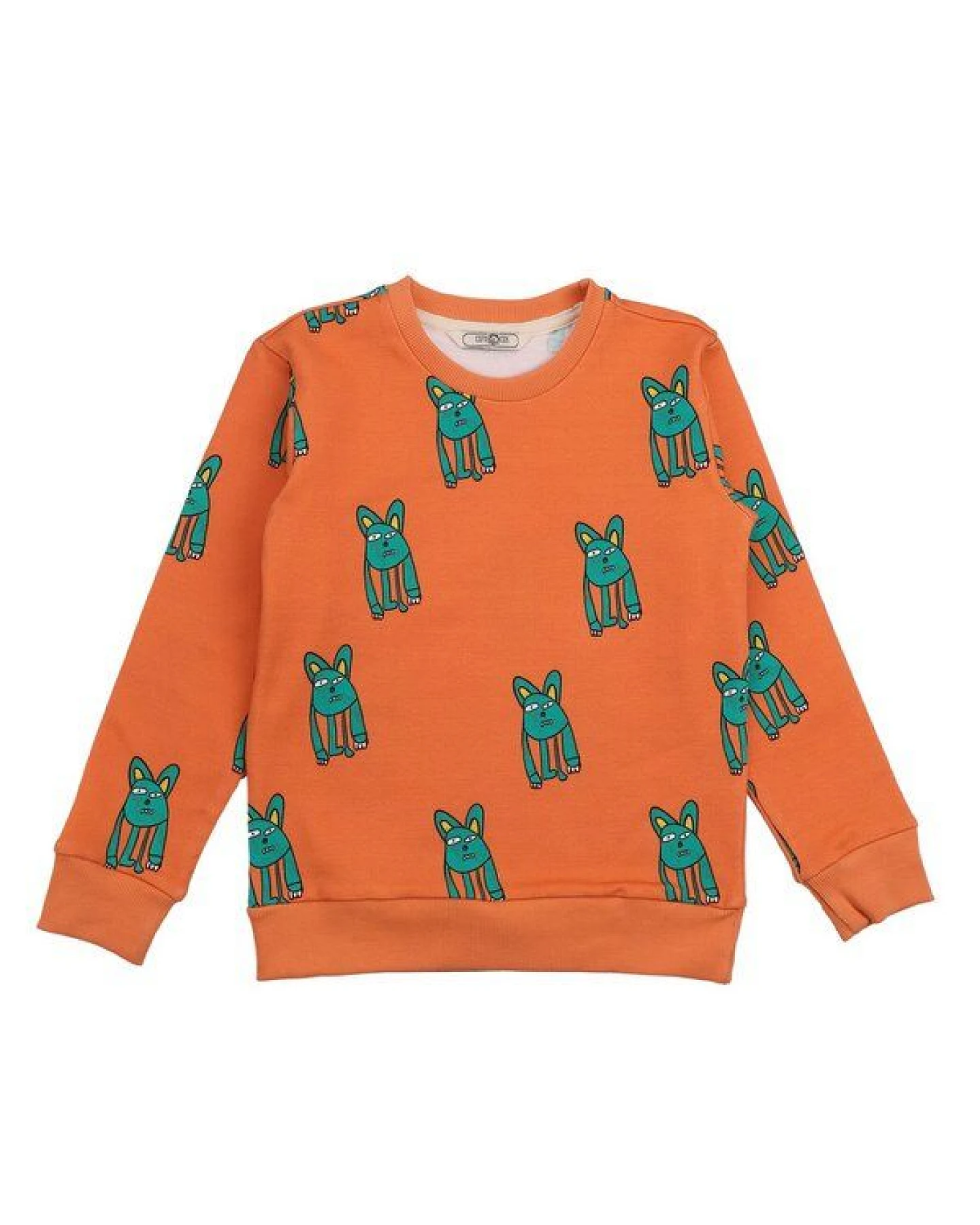 Cotokids Kinder Sweatshirt – Orange mit Tiermuster, weich & bequem – Ansicht 2