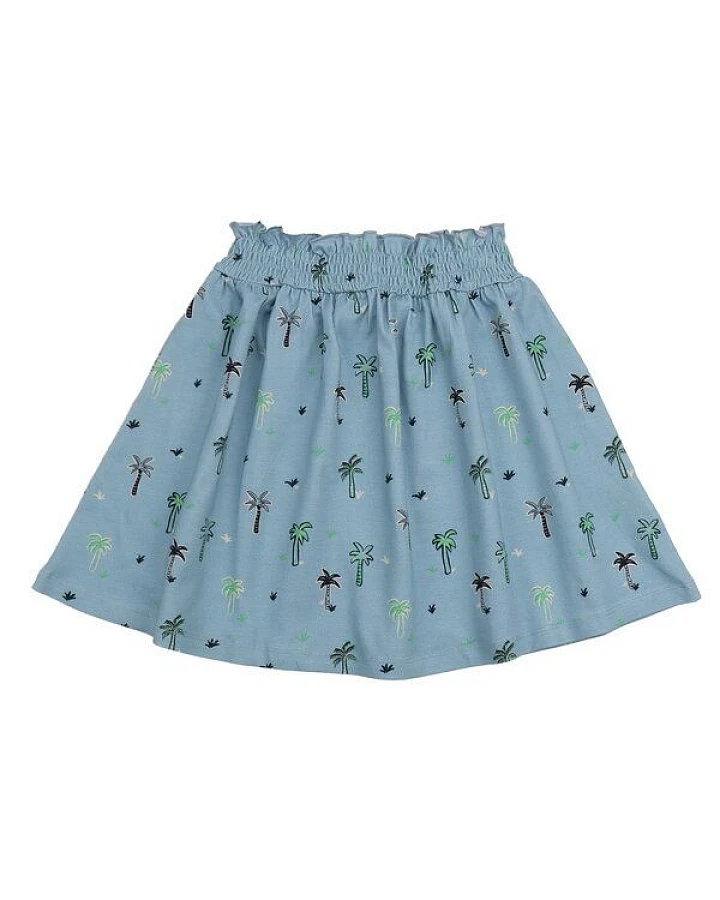 Cotokids Kinder Rock Baumwolle, Hellblau, Palmen-Muster, Walkiddy