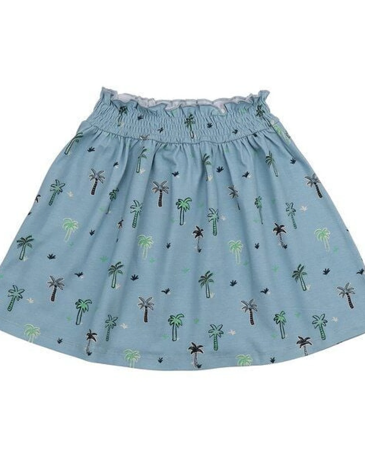 Cotokids Kinder Rock Baumwolle, Hellblau, Palmen-Muster, Walkiddy – Ansicht 4