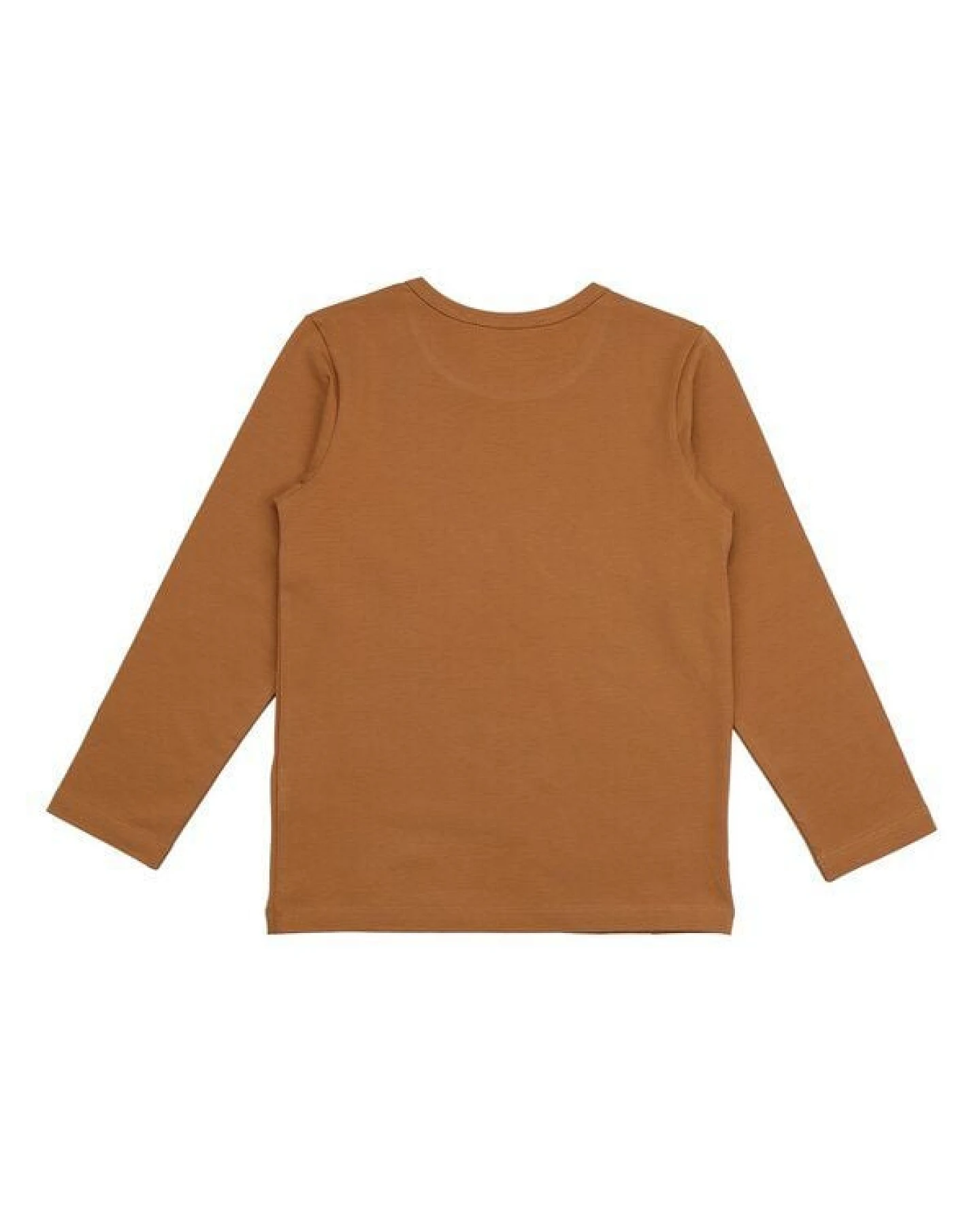 Cotokids Kinder Langarmshirt GOTS zertifiziert, Bio-Baumwolle, braun, „Party Time“, Frontprint, weich & bequem – Walkiddy – Ansicht 4