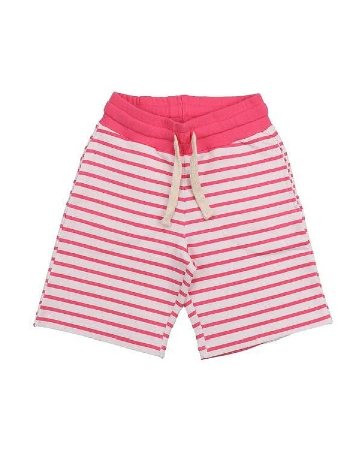 Cotokids Kinder Shorts Bio-Baumwolle, Rosa-Weiß gestreift, Walkiddy
