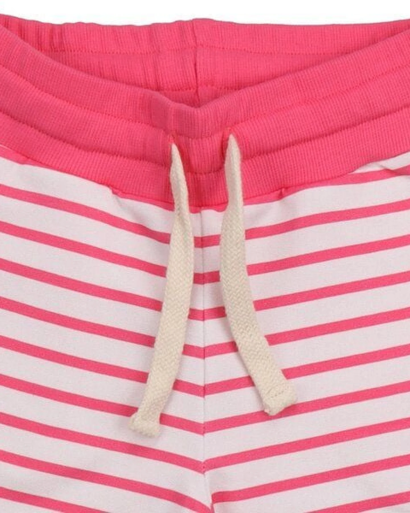 Cotokids Kinder Shorts Bio-Baumwolle, Rosa-Weiß gestreift, Walkiddy – Ansicht 3