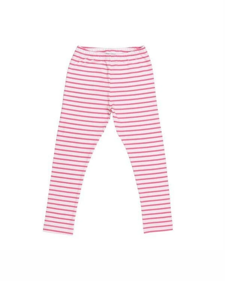 Cotokids Kinder Leggings GOTS-zertifiziert aus Bio-Baumwolle rosa-weiß gestreift – Walkiddy