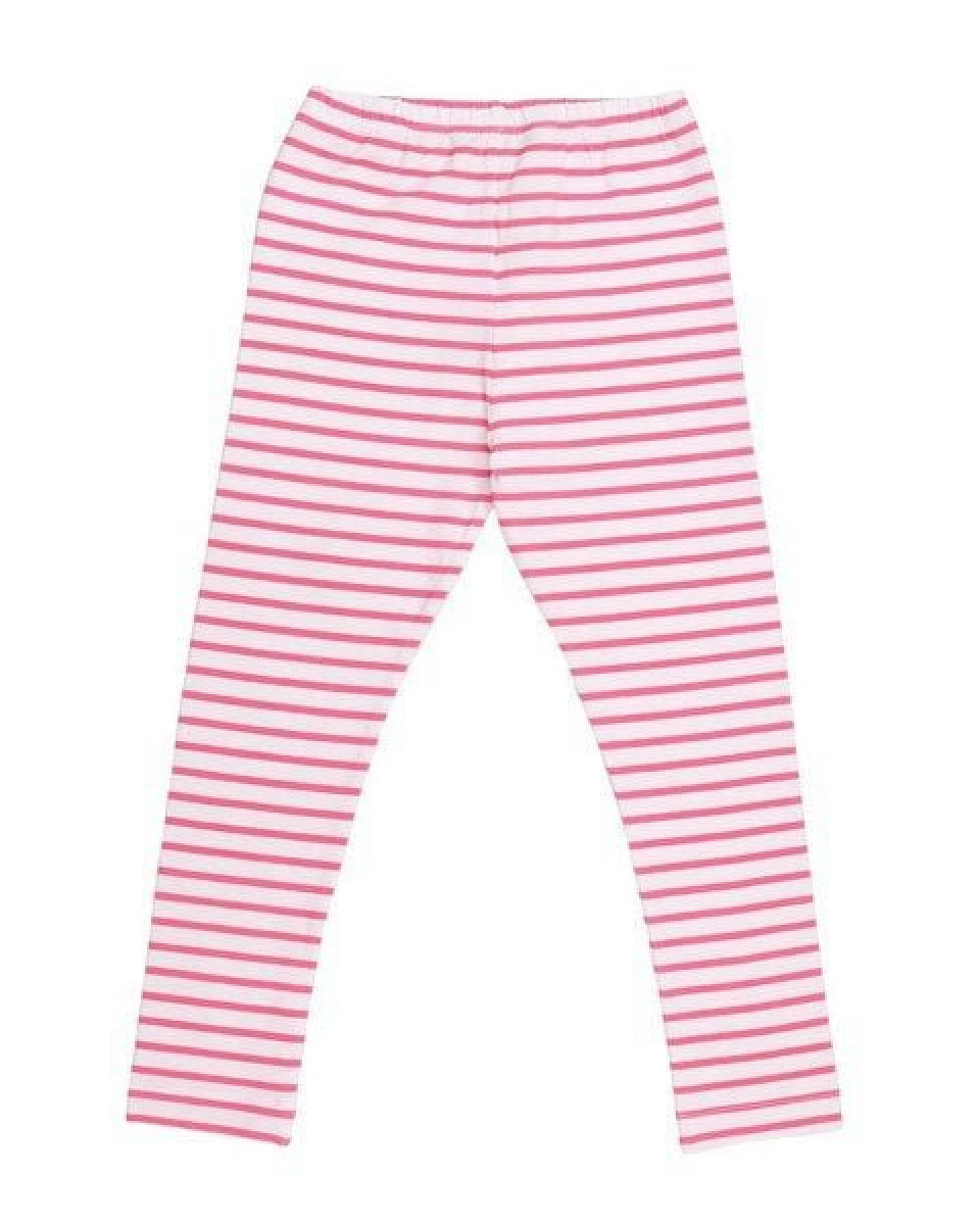 Cotokids Kinder Leggings GOTS-zertifiziert aus Bio-Baumwolle rosa-weiß gestreift – Walkiddy – Ansicht 3
