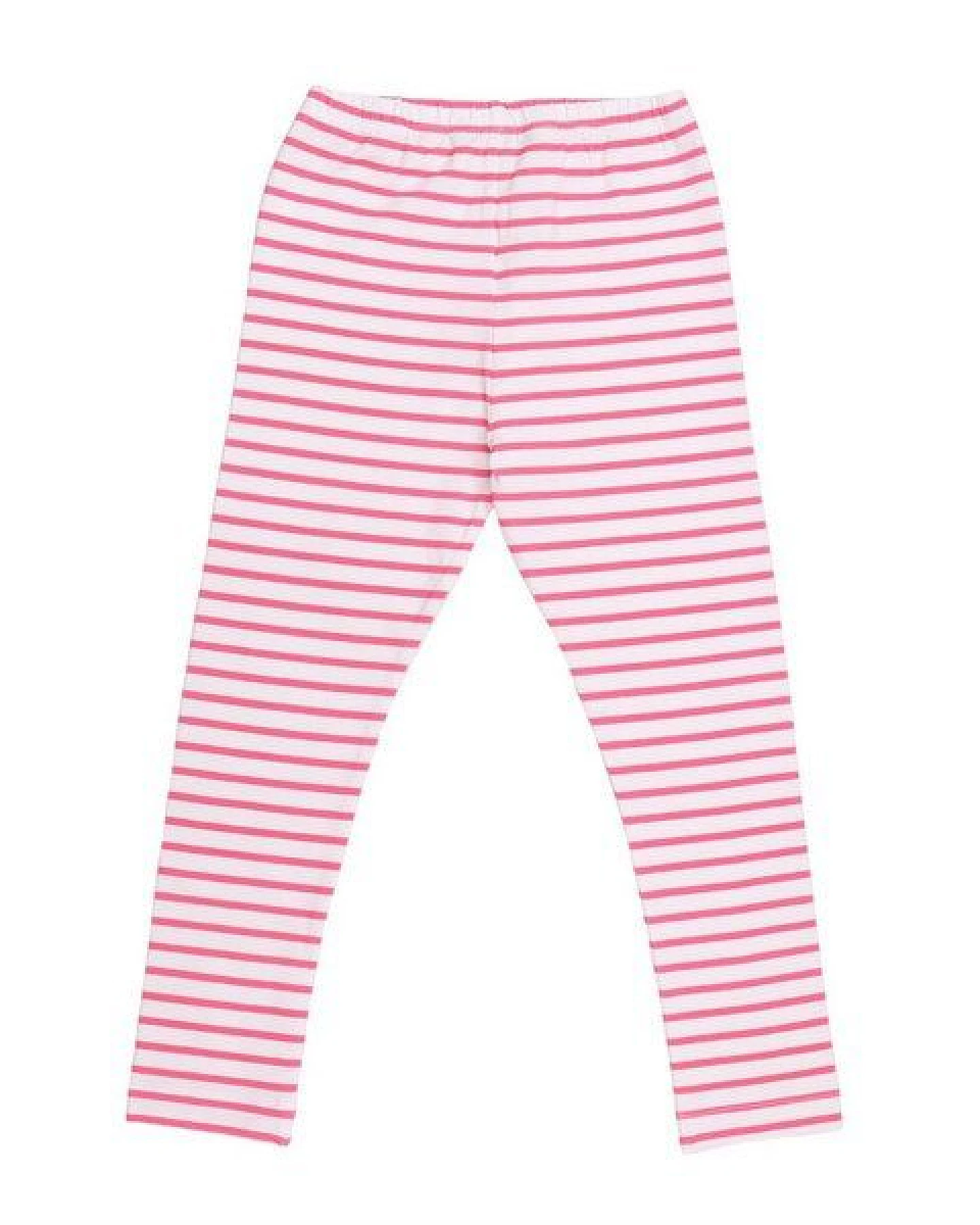 Cotokids Kinder Leggings GOTS-zertifiziert aus Bio-Baumwolle rosa-weiß gestreift – Walkiddy – Ansicht 3