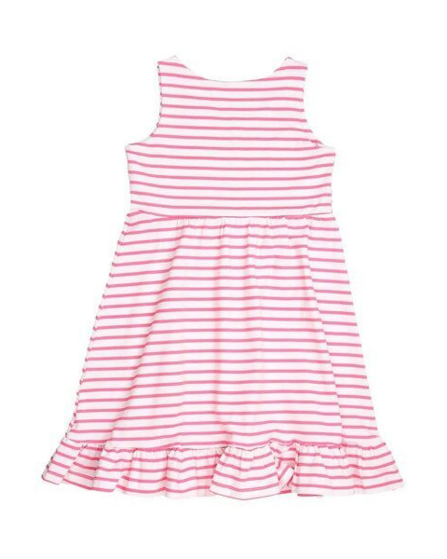Cotokids Kinder Trägerkleid GOTS-zertifiziert aus Bio-Baumwolle, rosa-weiß gestreift, ärmellos, schwingender Rock – Walkiddy, sommerlich & bequem – Ansicht 3