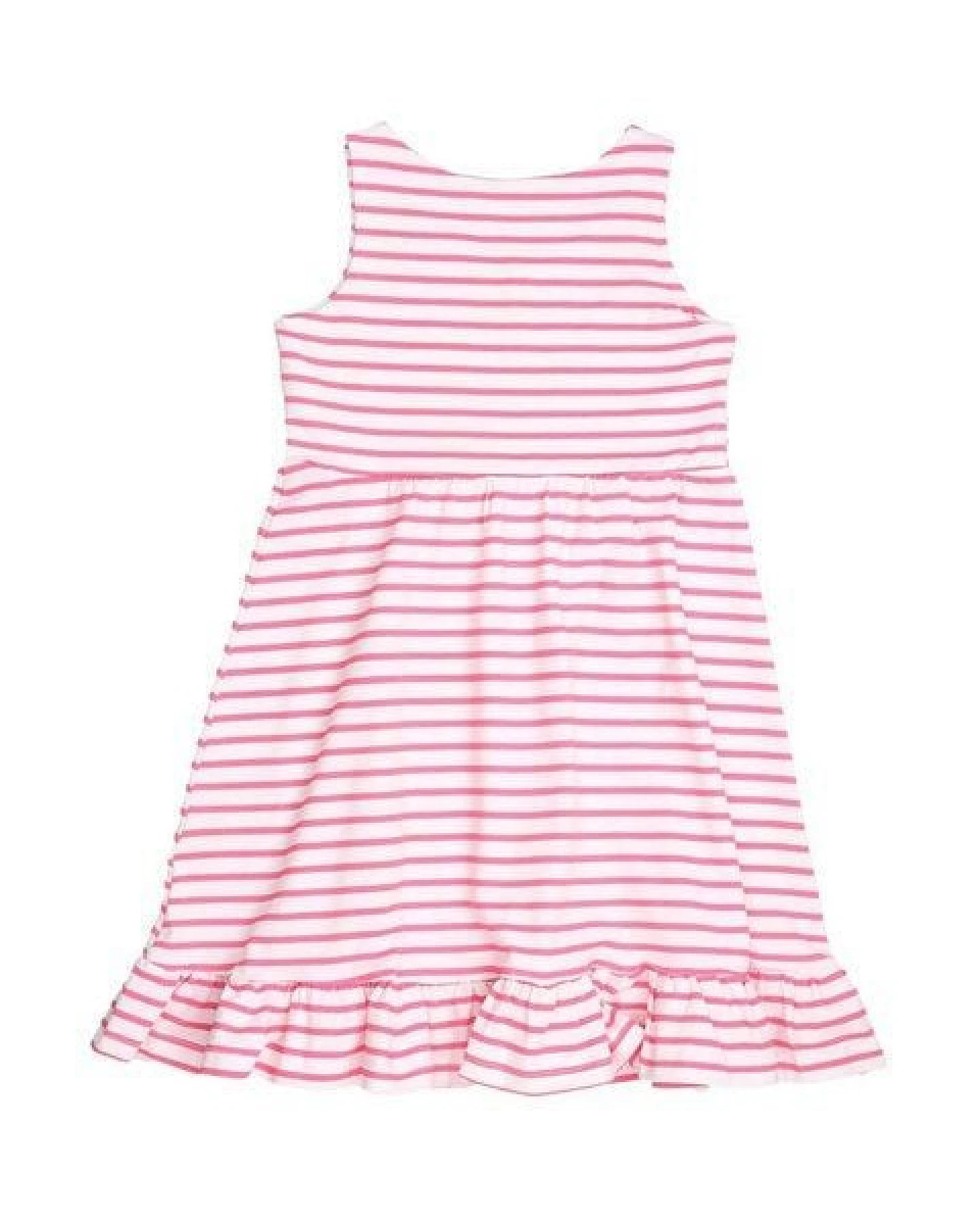 Cotokids Kinder Trägerkleid GOTS-zertifiziert aus Bio-Baumwolle, rosa-weiß gestreift, ärmellos, schwingender Rock – Walkiddy, sommerlich & bequem – Ansicht 3