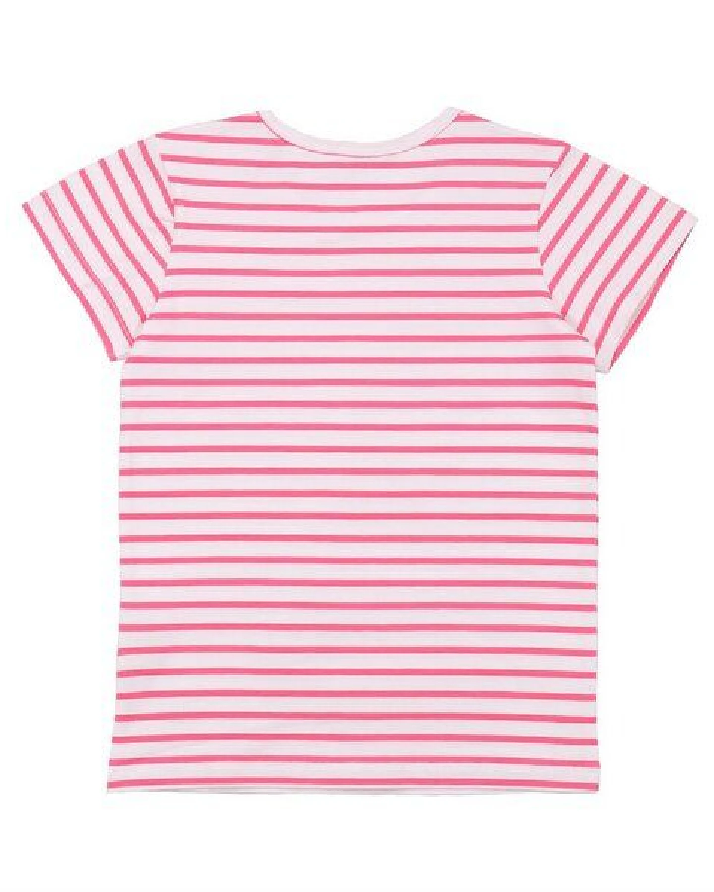 Cotokids Kinder T-Shirt aus Baumwolle rosa-weiß gestreift – Walkiddy – Ansicht 3