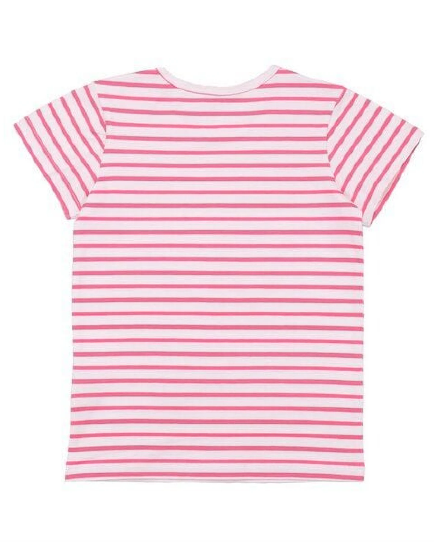 Cotokids Kinder T-Shirt aus Baumwolle rosa-weiß gestreift – Walkiddy – Ansicht 3