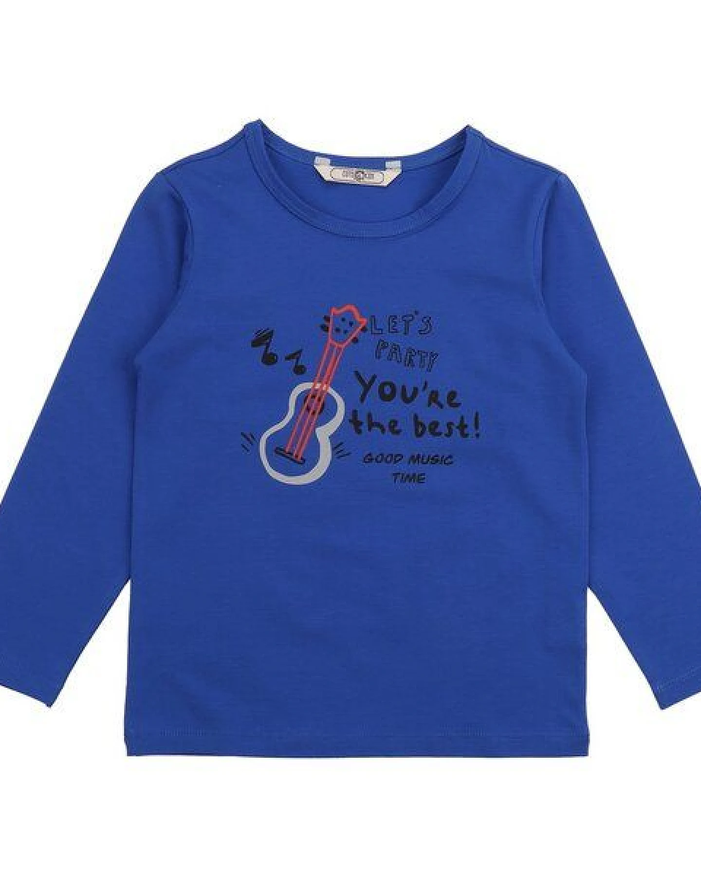 Cotokids Kinder Langarmshirt GOTS-zertifiziert aus Bio-Baumwolle, blau mit Motiv – Walkiddy, weich, hautfreundlich, nachhaltig & fair produziert – Ansicht 2
