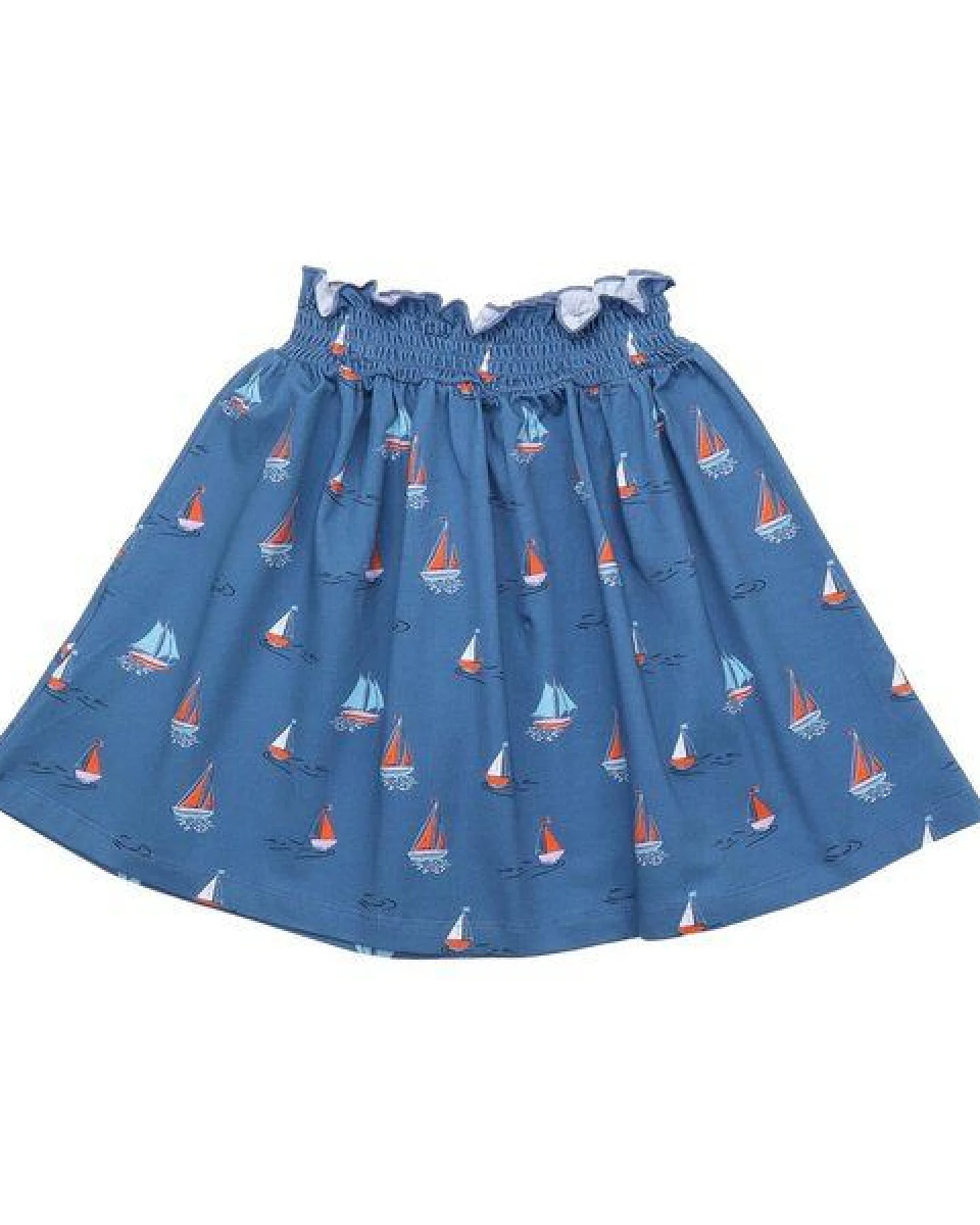 Cotokids Kinder Rock Baumwolle, Blau, Segelboot-Muster, Walkiddy – Ansicht 2